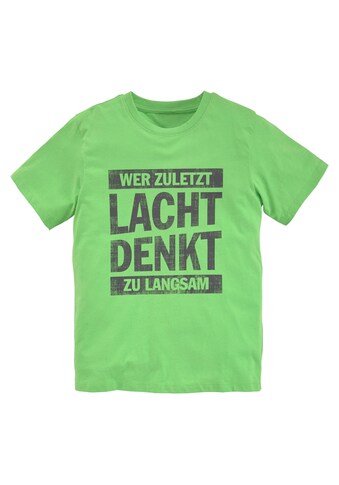 KIDSWORLD T-Shirt »WER ZULETZT LACHT...« kaufen