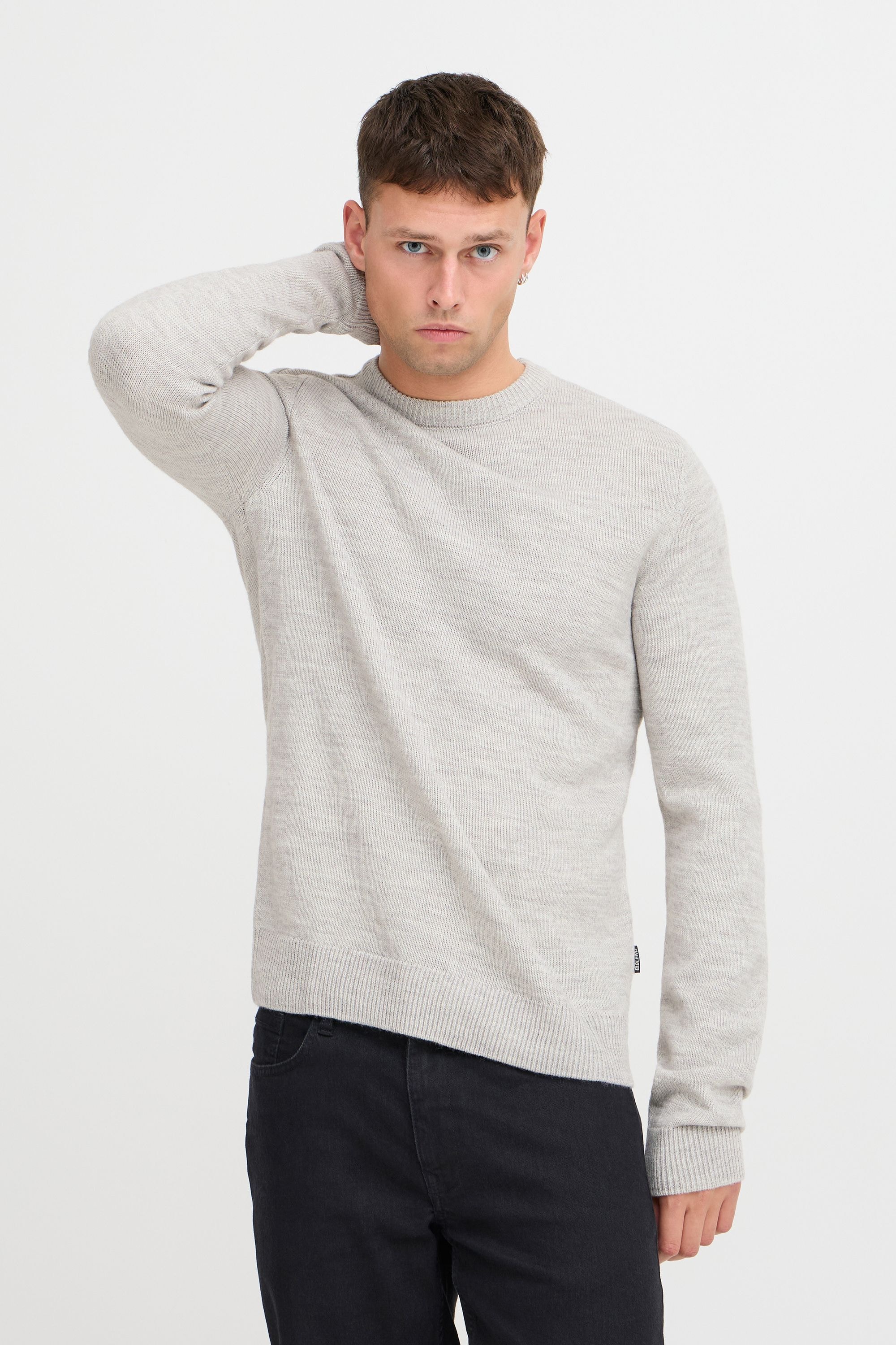 Blend Strickpullover "BHPullover" Schicker Strickpullover mit Rundhalsaussc günstig online kaufen