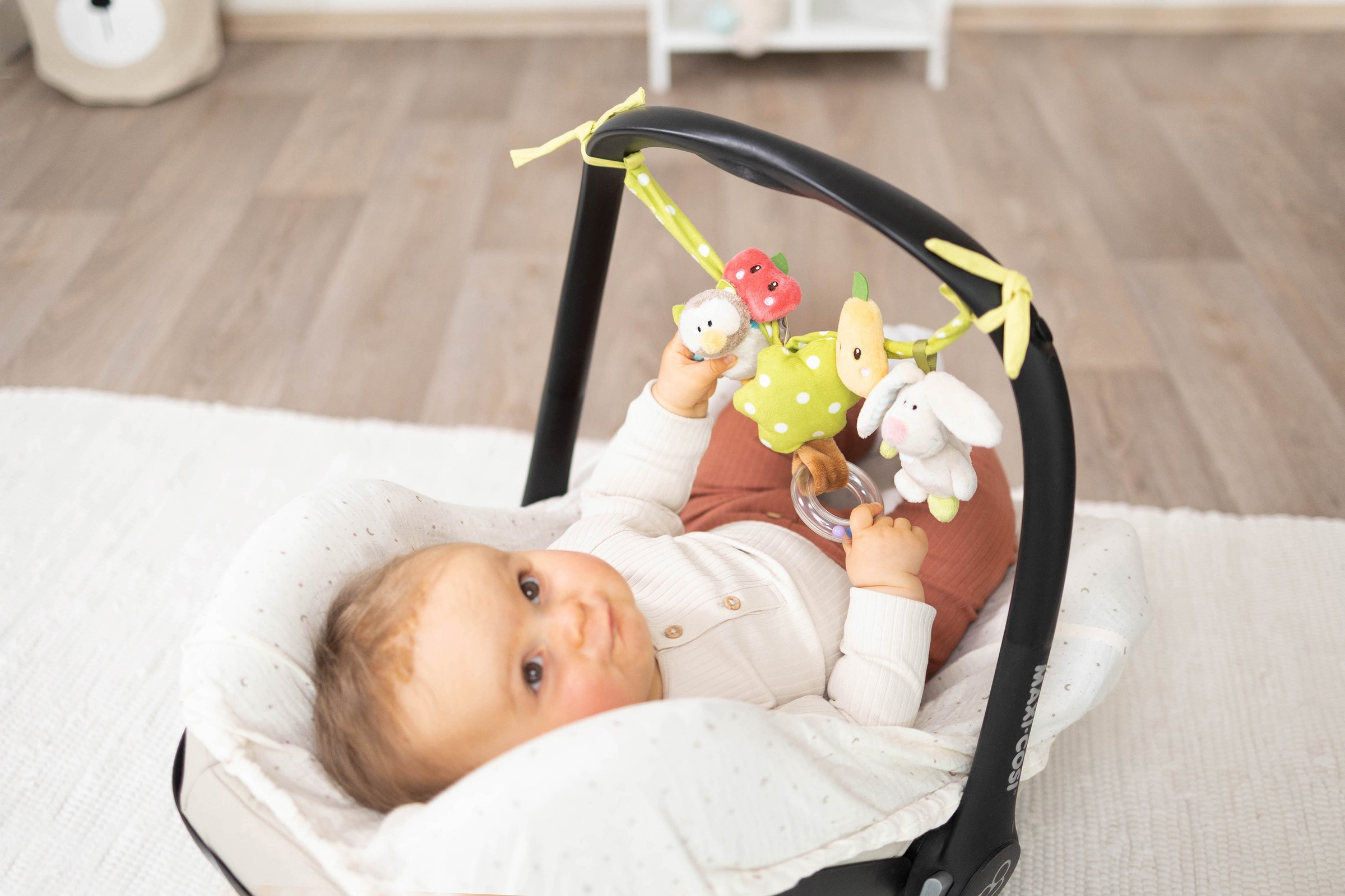 Nici Kinderwagenkette »My first NICI, Hase und Eule, 40 cm«