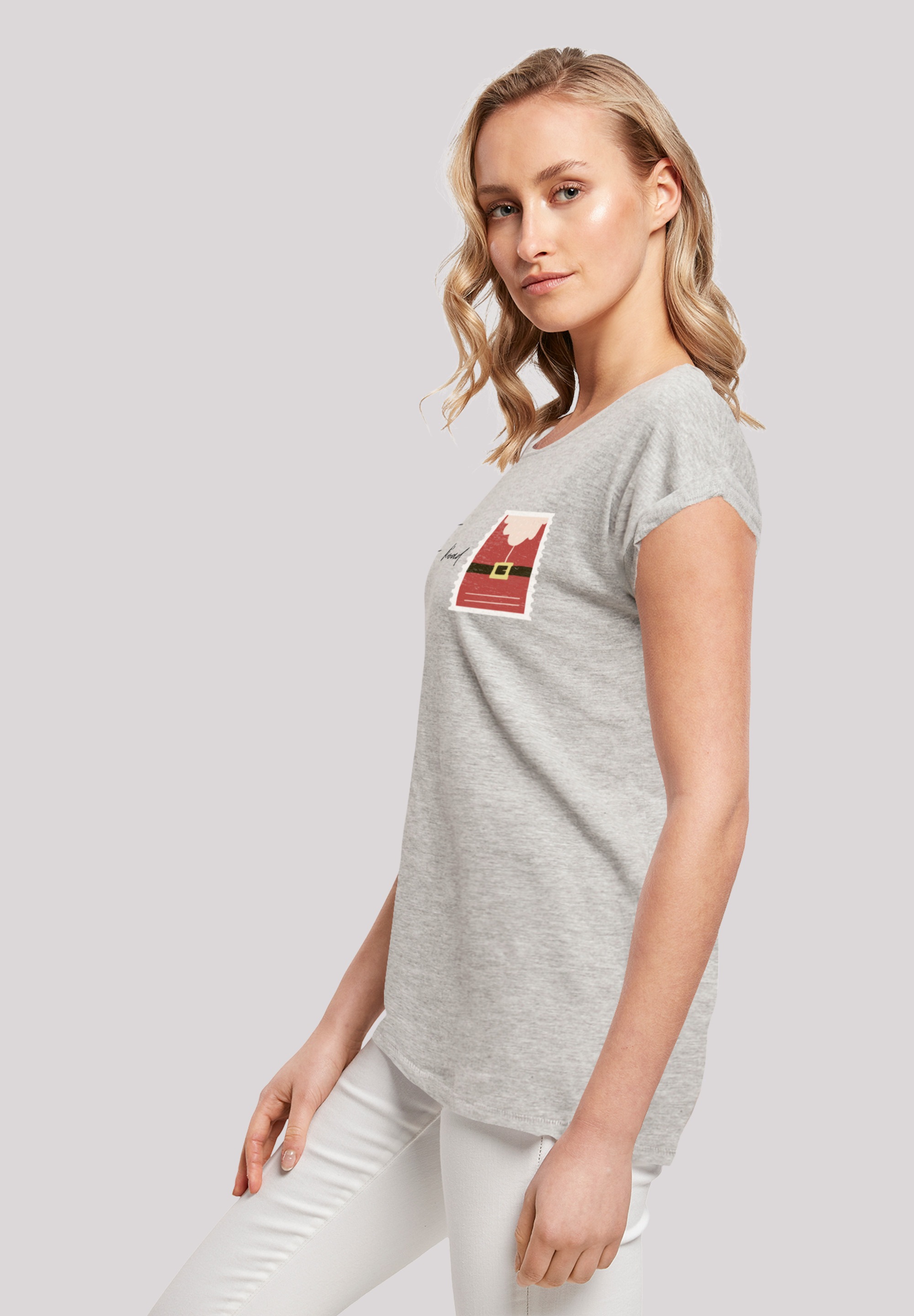 F4NT4STIC T-Shirt »Santa Letter Weihnachten«, Print