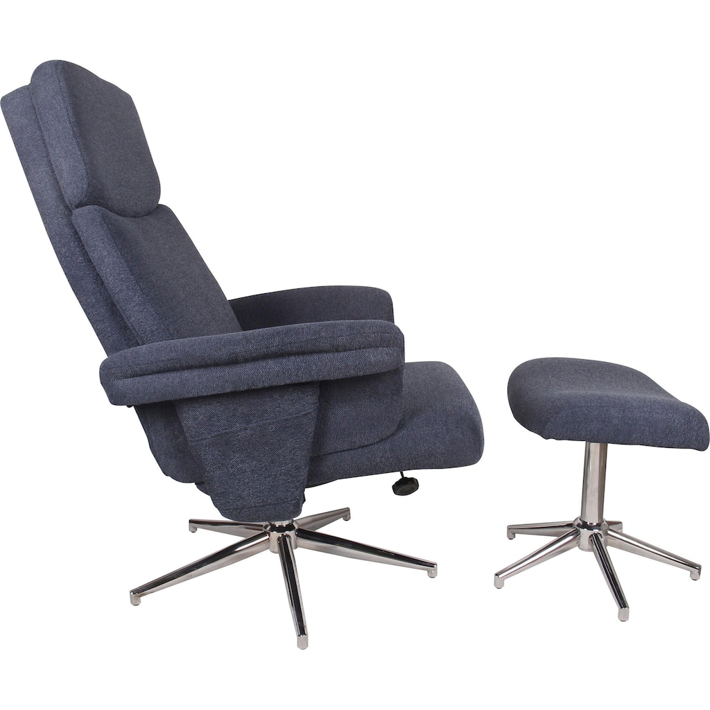 Duo Collection TV-Sessel »Sudbury«, mit Hocker und Relaxfunktion, 360 Grad drehbar