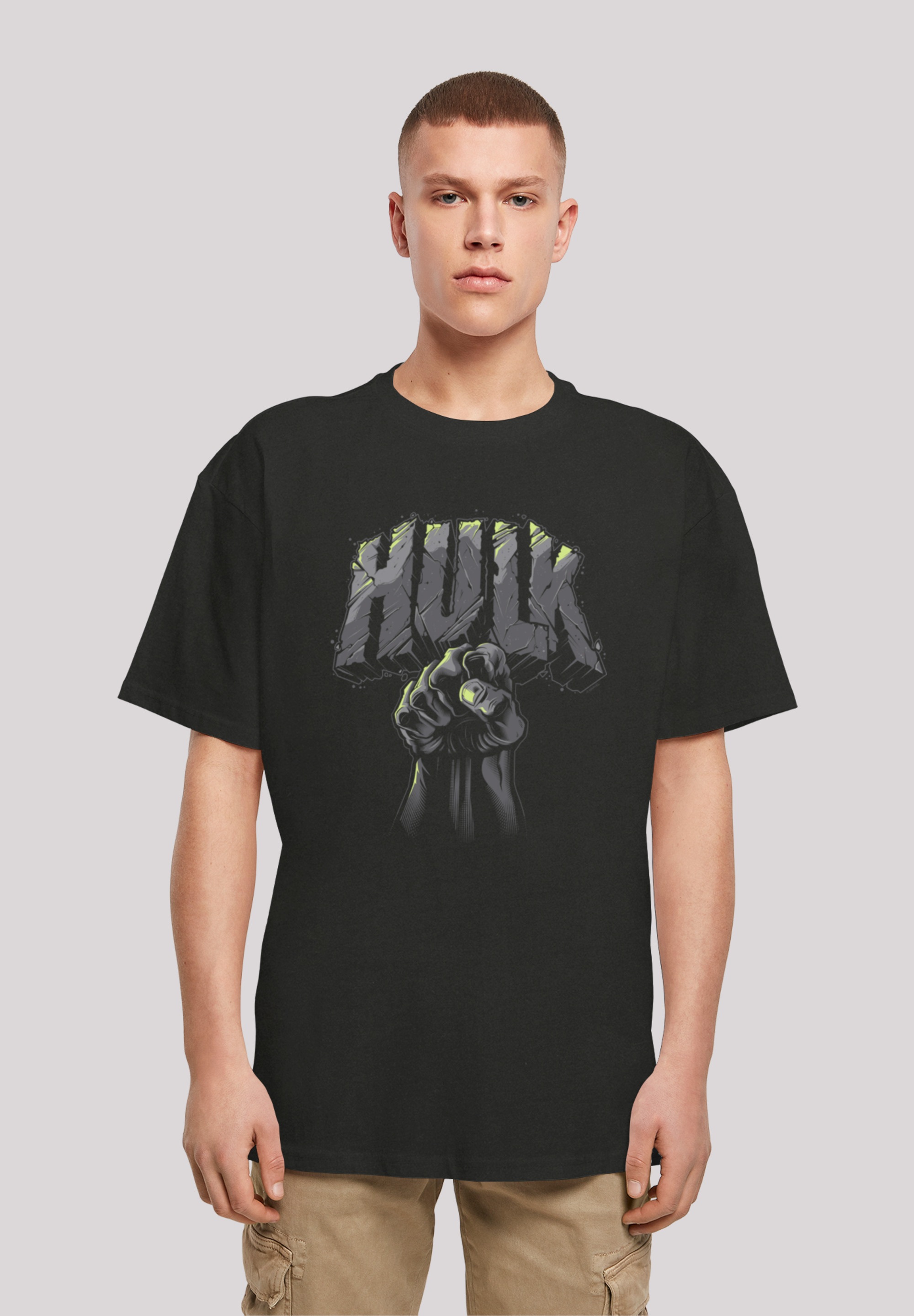 F4NT4STIC T-Shirt »Marvel Hulk Punch Logo«, Print