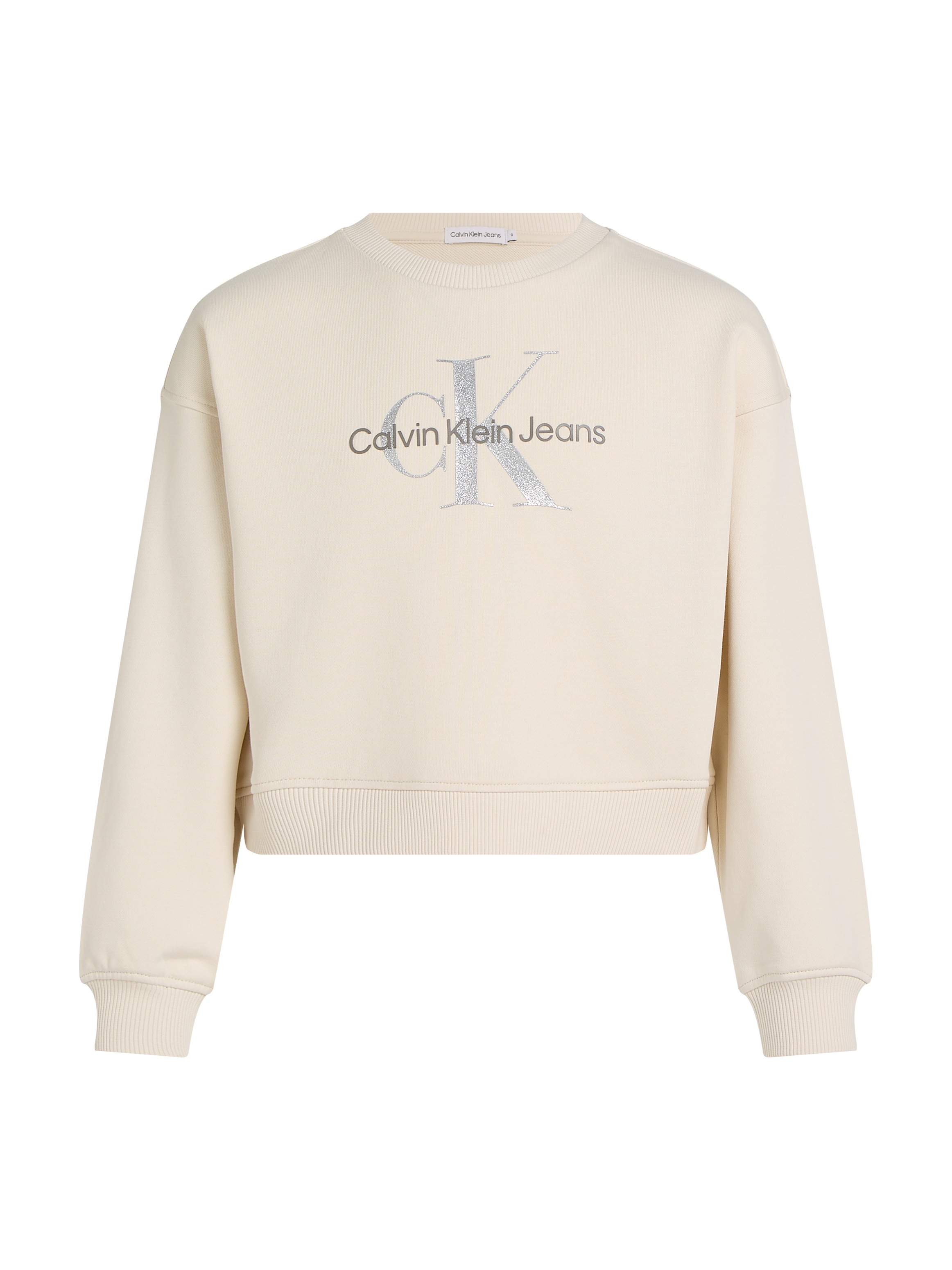 Calvin Klein Jeans Sweatshirt »GLITTER MONOLOGO CN SWEATSHIRT«, für Kinder bis 16 Jahre mit Logoschriftzug