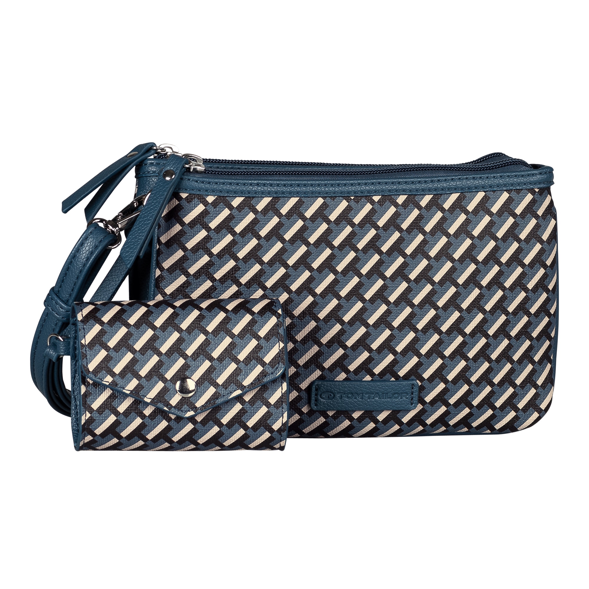 TOM TAILOR Umhängetasche "Xenia" mit raffiniert geometrischen "T" Print des günstig online kaufen