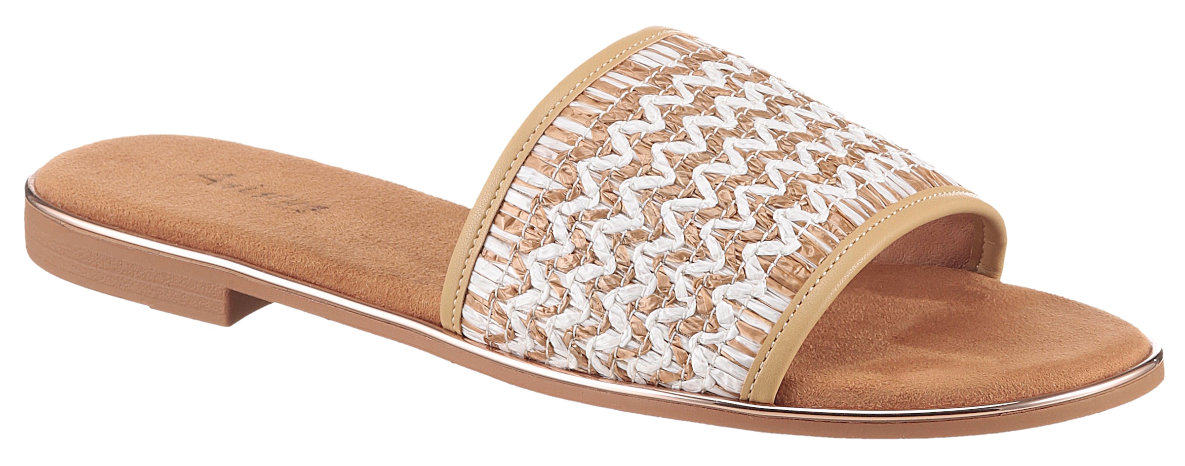 Aniston SHOES Pantolette, Sommerschuh, Strandschuh, Bast-Optik - NEUE KOLLEKTION