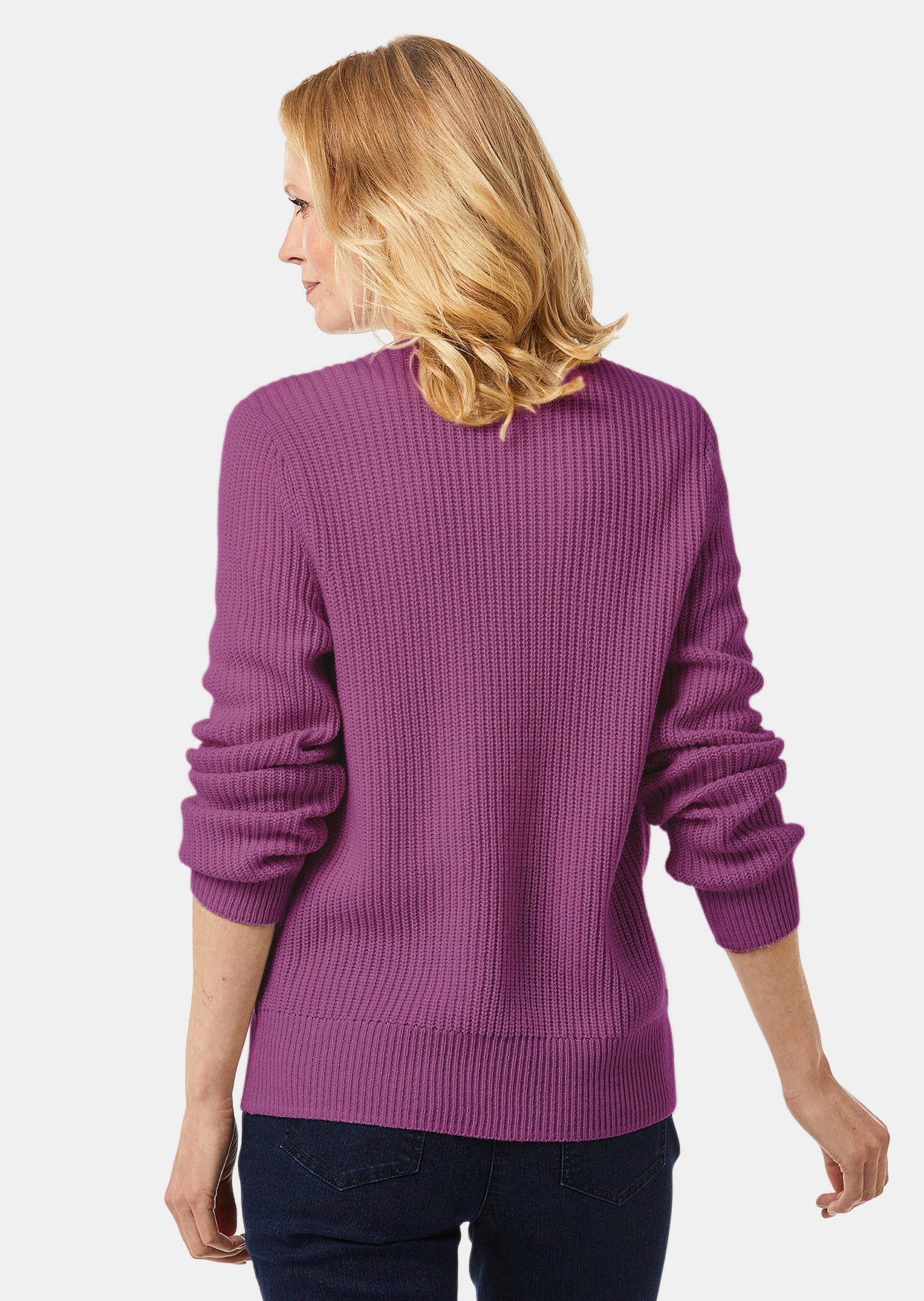 GOLDNER Strickjacke »Strickjacke Pflegeleichte Strickjacke in hochwertiger Rippenstruktur«