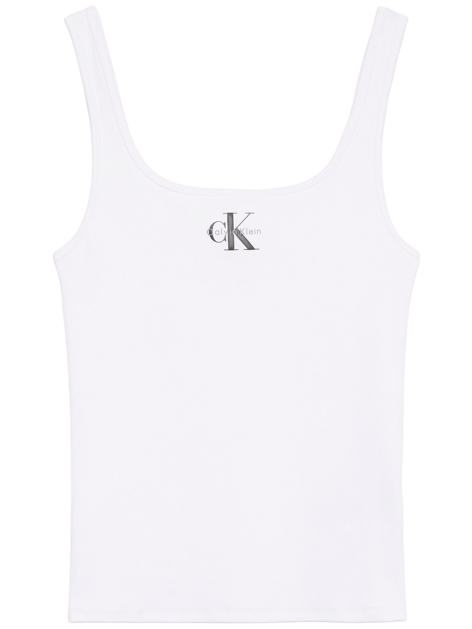 Calvin Klein Jeans Tanktop »MONOGRAM SCOOP NK RIB TANK TOP« Mit Rundhalsausschnitt, regular fit