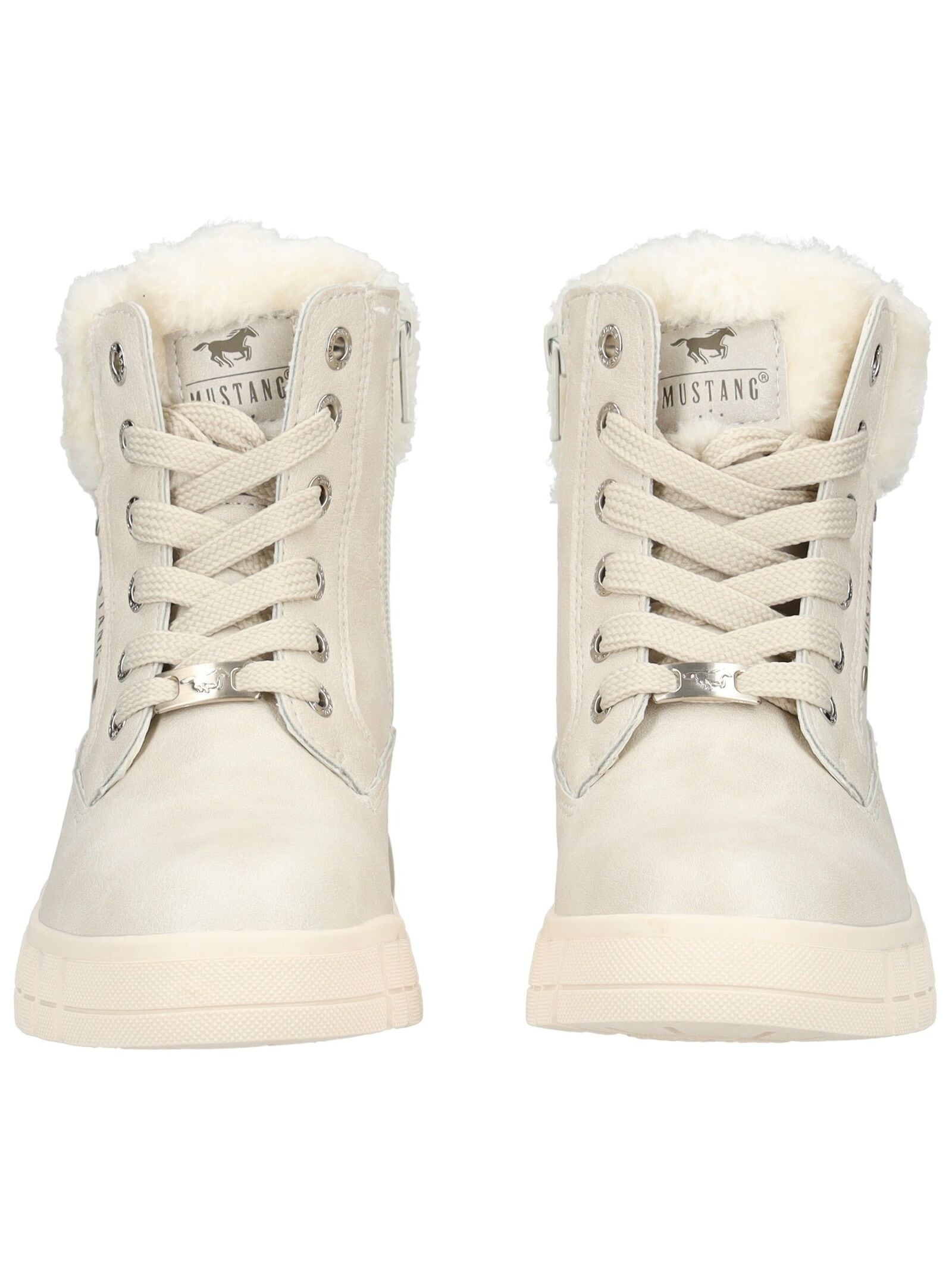 Mustang Shoes Schnürstiefelette »Mustang Shoes Stiefelette Lederimitat/Textil«