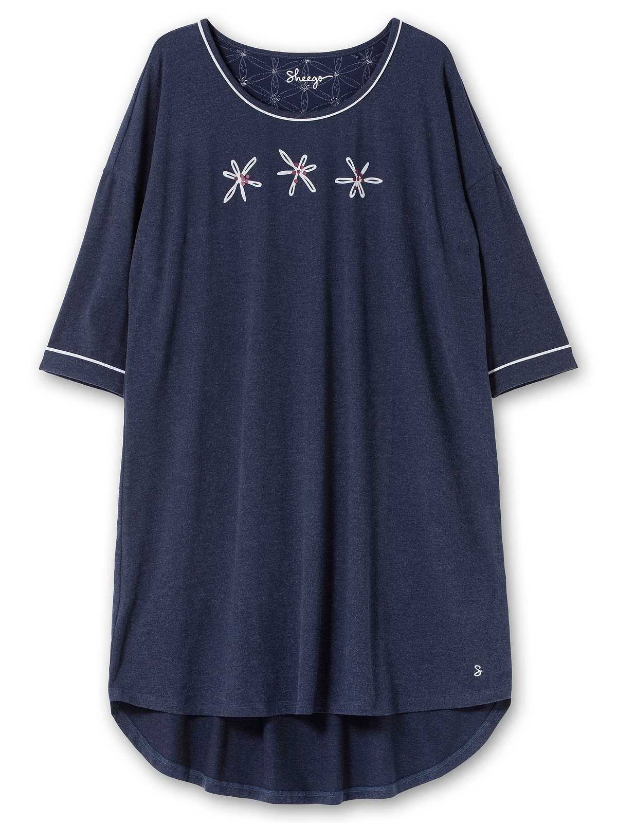 Sheego Nachthemd »Große Größen«, mit Frontdruck, in Oversize-Form