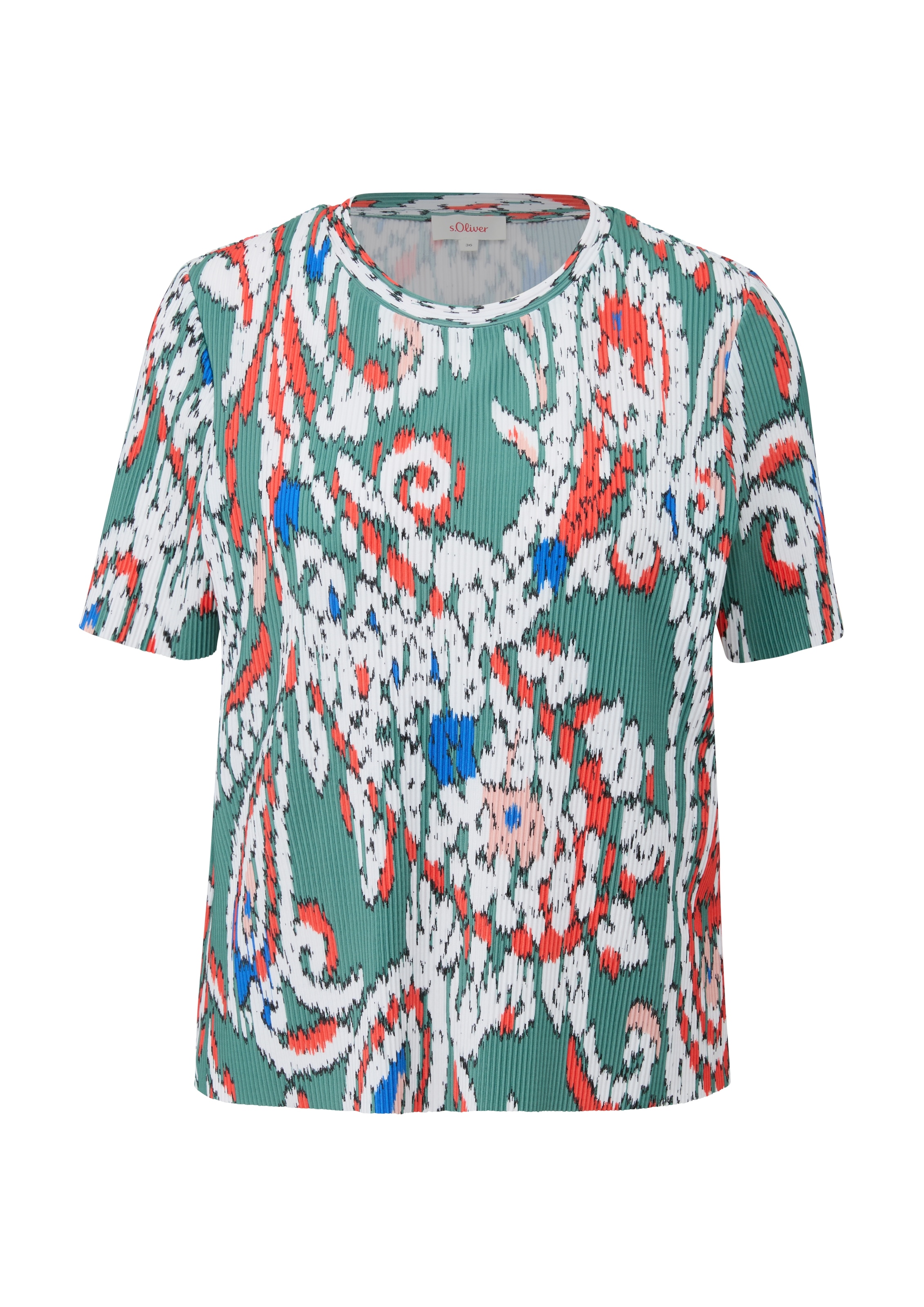 s.Oliver T-Shirt mit Plisseefalten