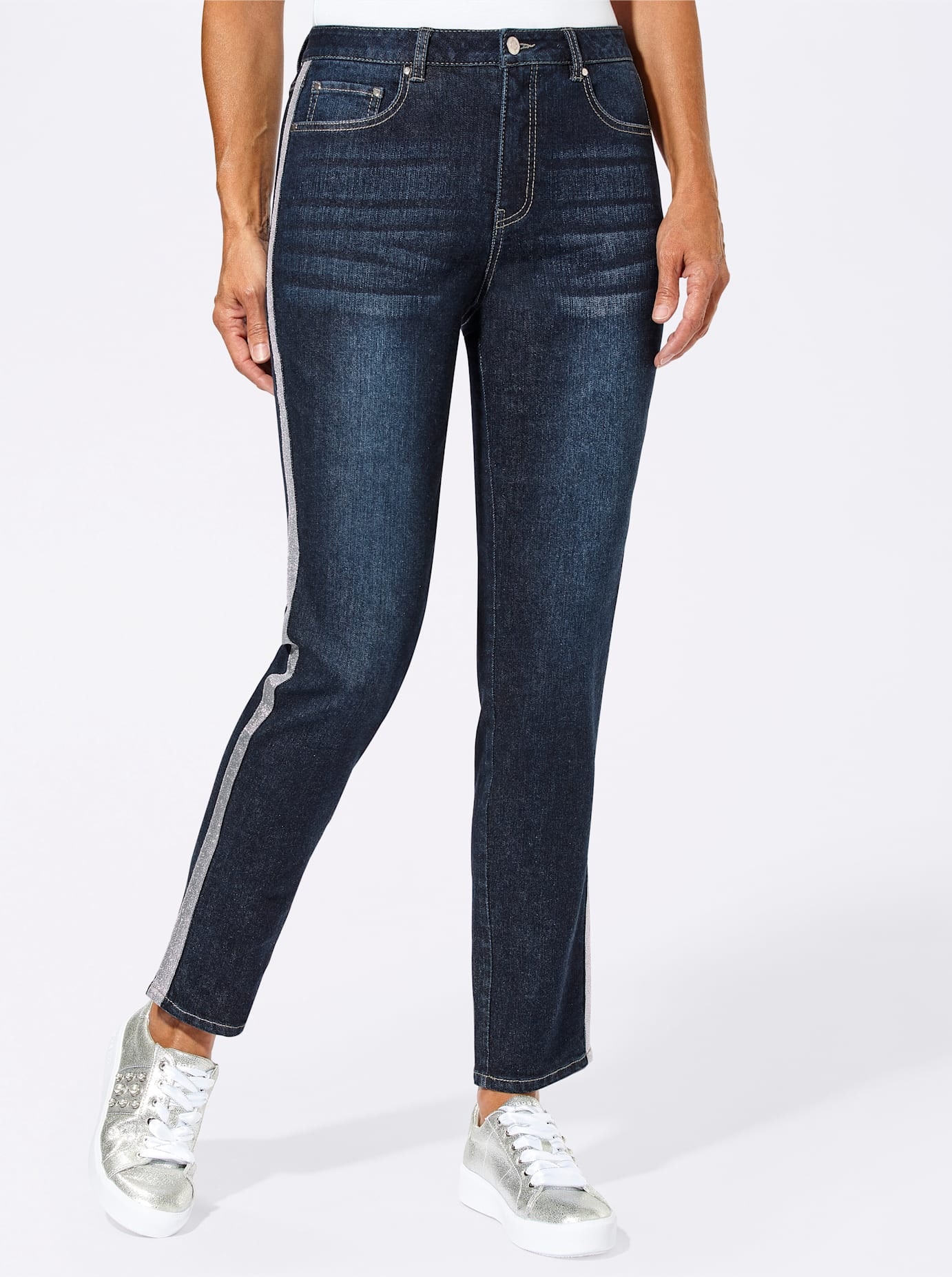 Inspirationen 5-Pocket-Jeans 1 Stk. tlg. günstig online kaufen