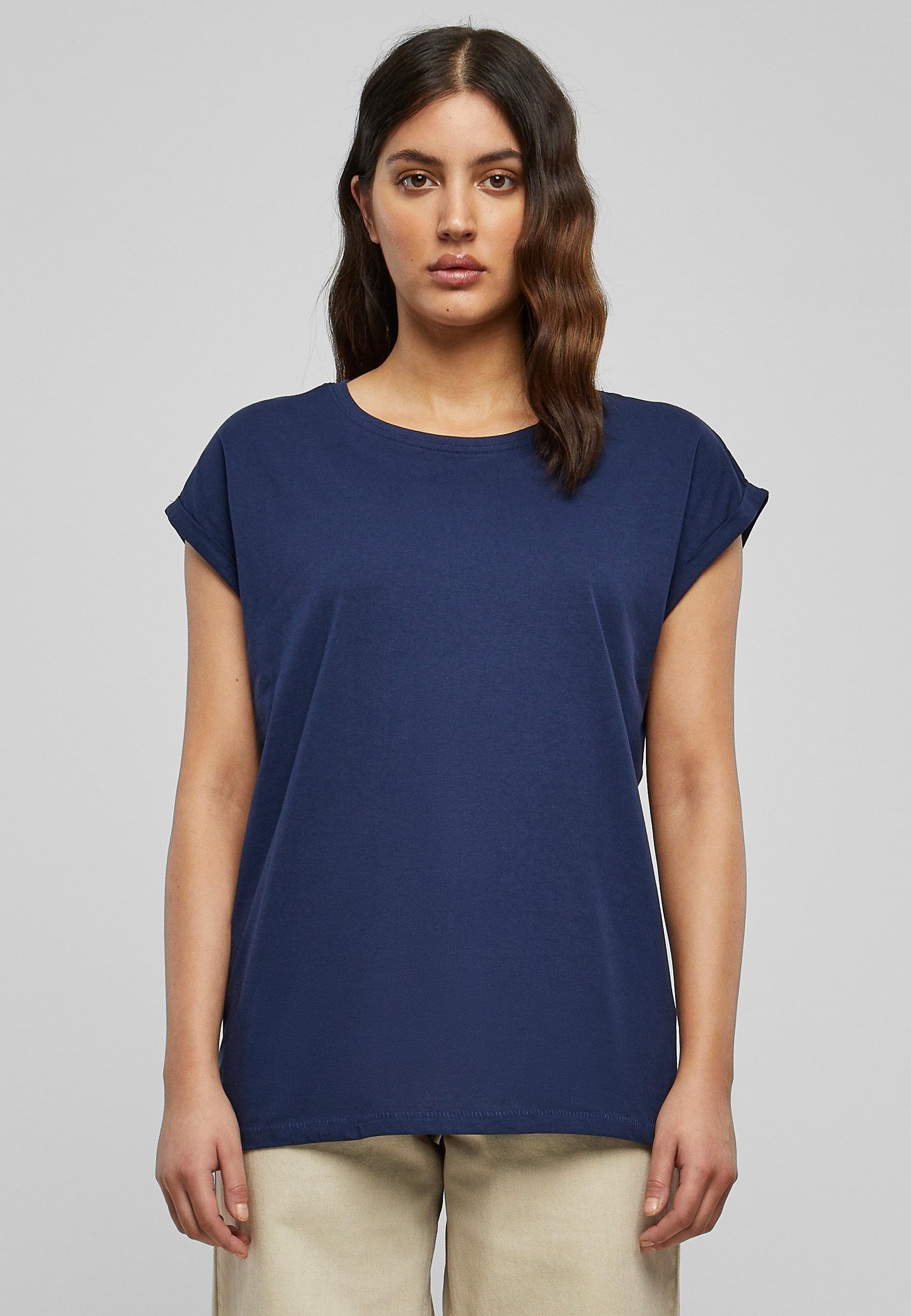 URBAN CLASSICS Kurzarmshirt »Urban Classics Damen Ladies Extended Shoulder Tee«, (1 tlg.)