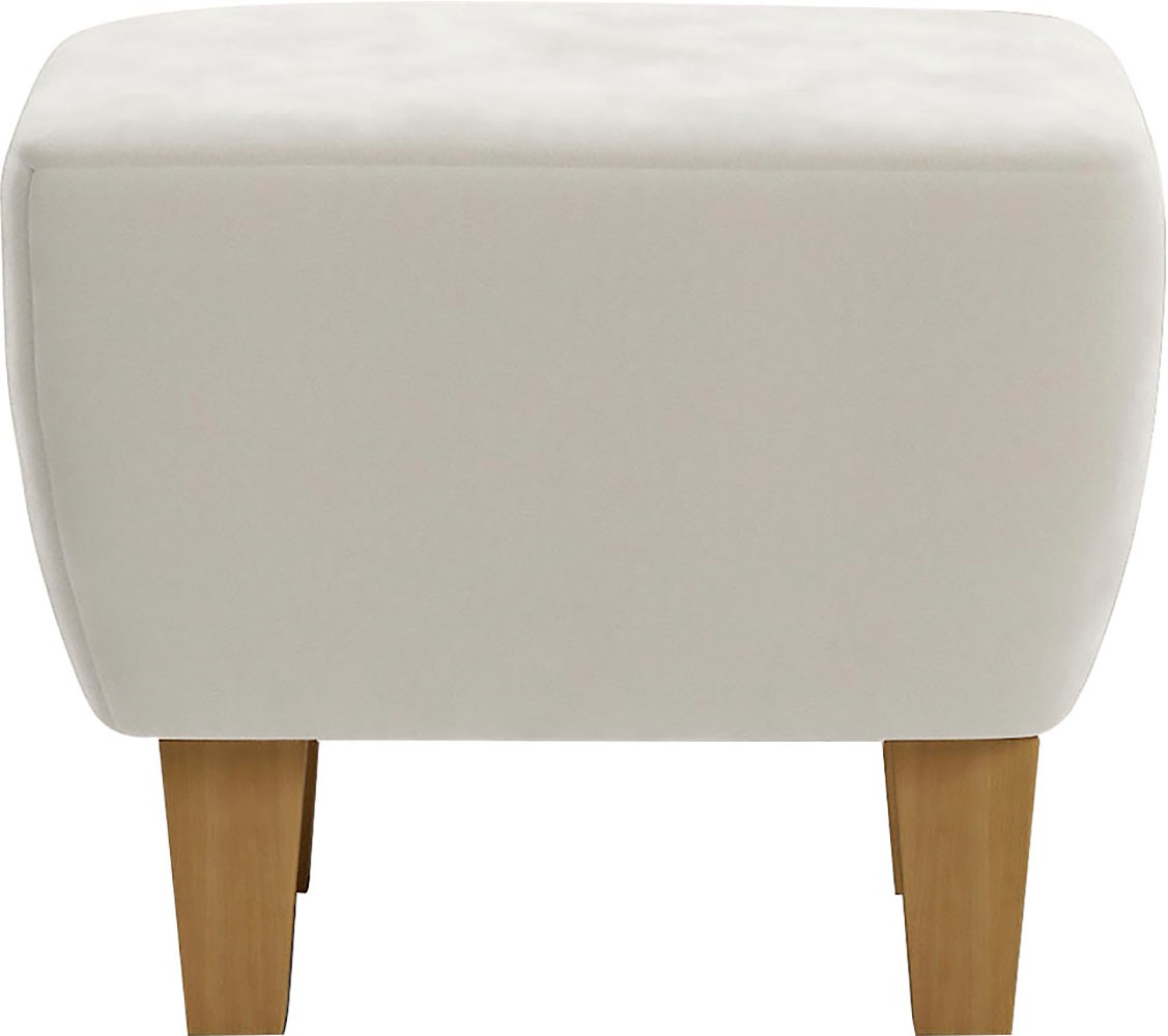 Home affaire Polsterhocker »Viva« mit Eichenfüßen