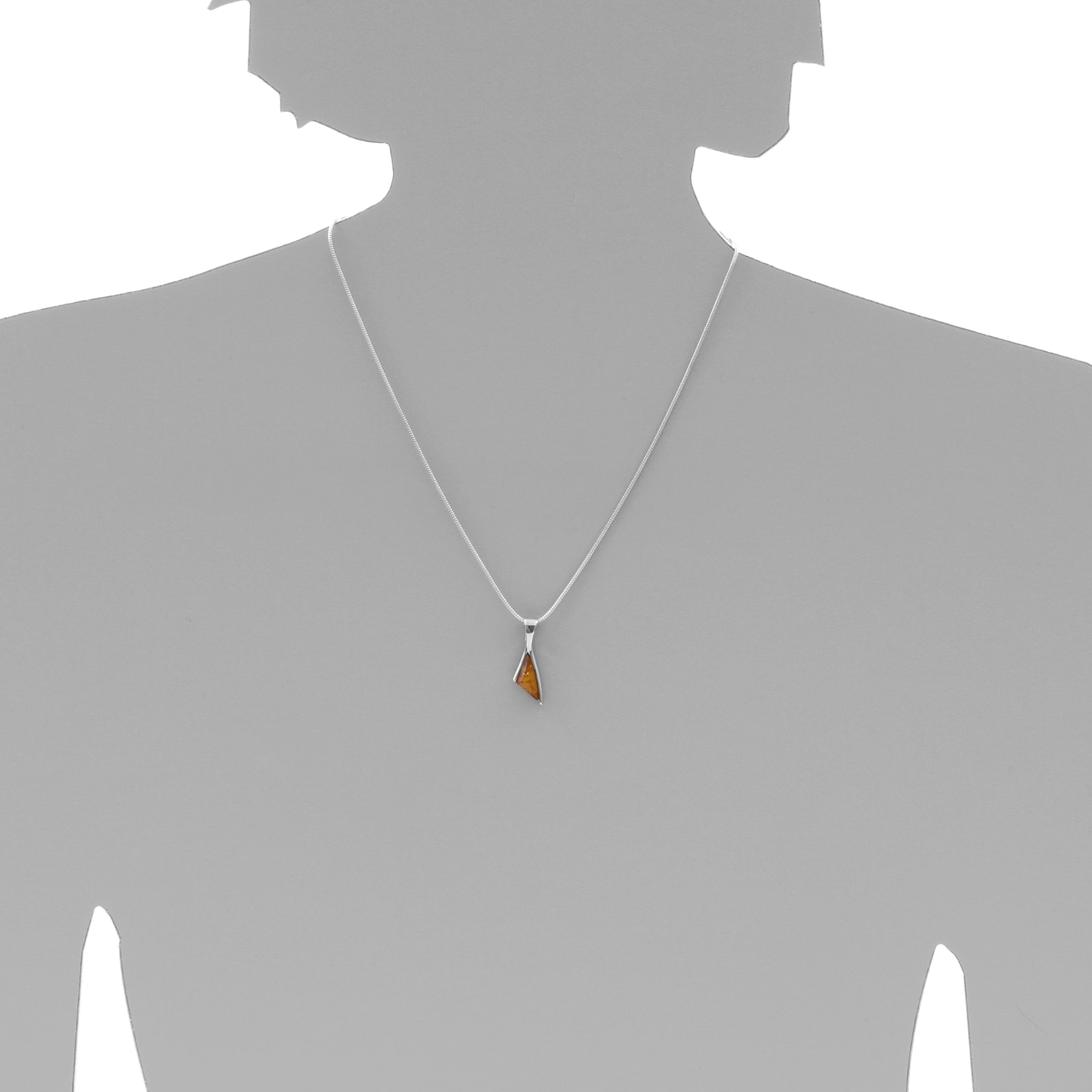 OSTSEE-SCHMUCK Kettenanhänger »- Reia - Silber 925/000 - Bernstein«