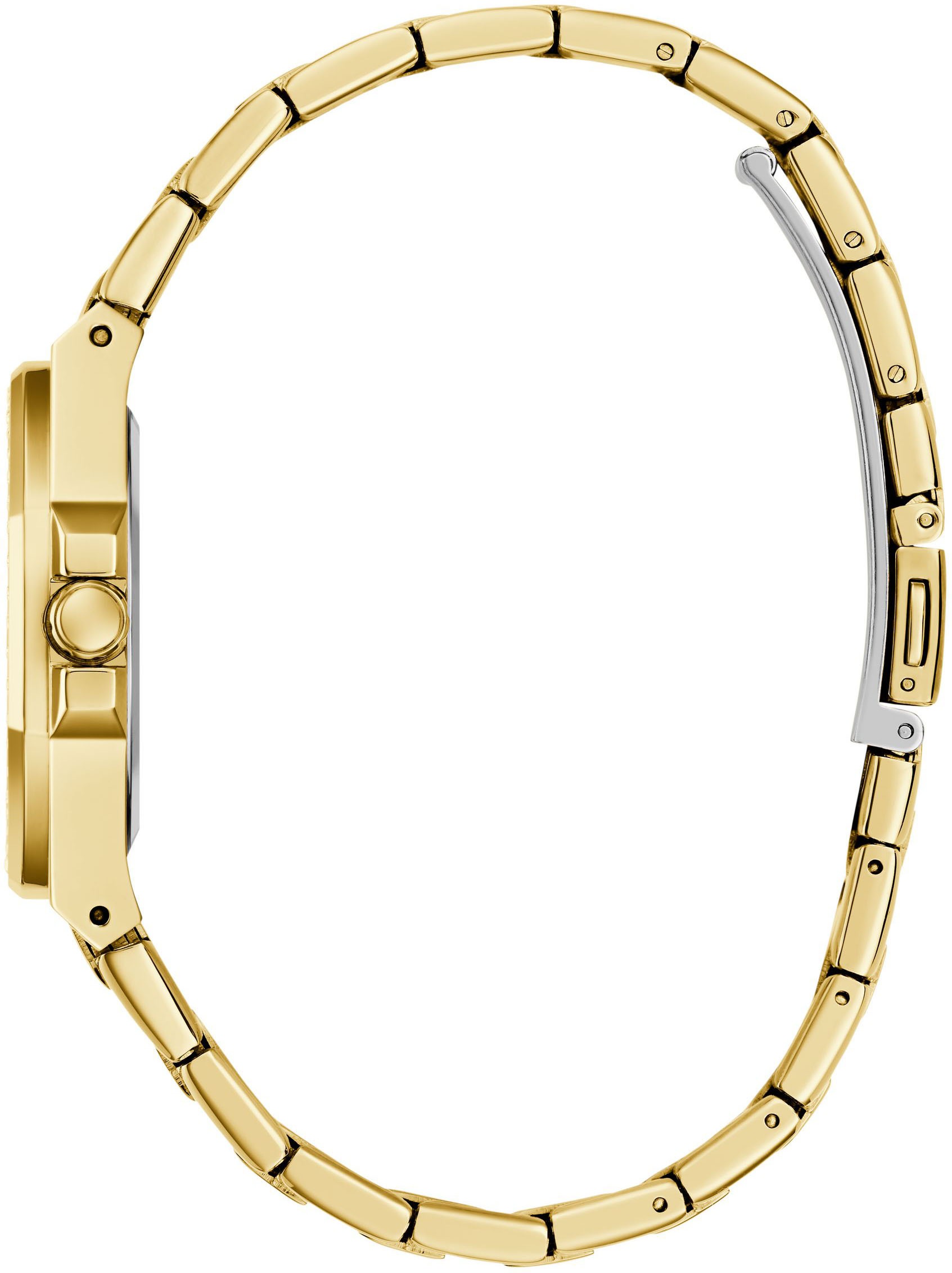 Guess Quarzuhr »CONTESSA«, Armbanduhr, Damenuhr, Edelstahlarmband