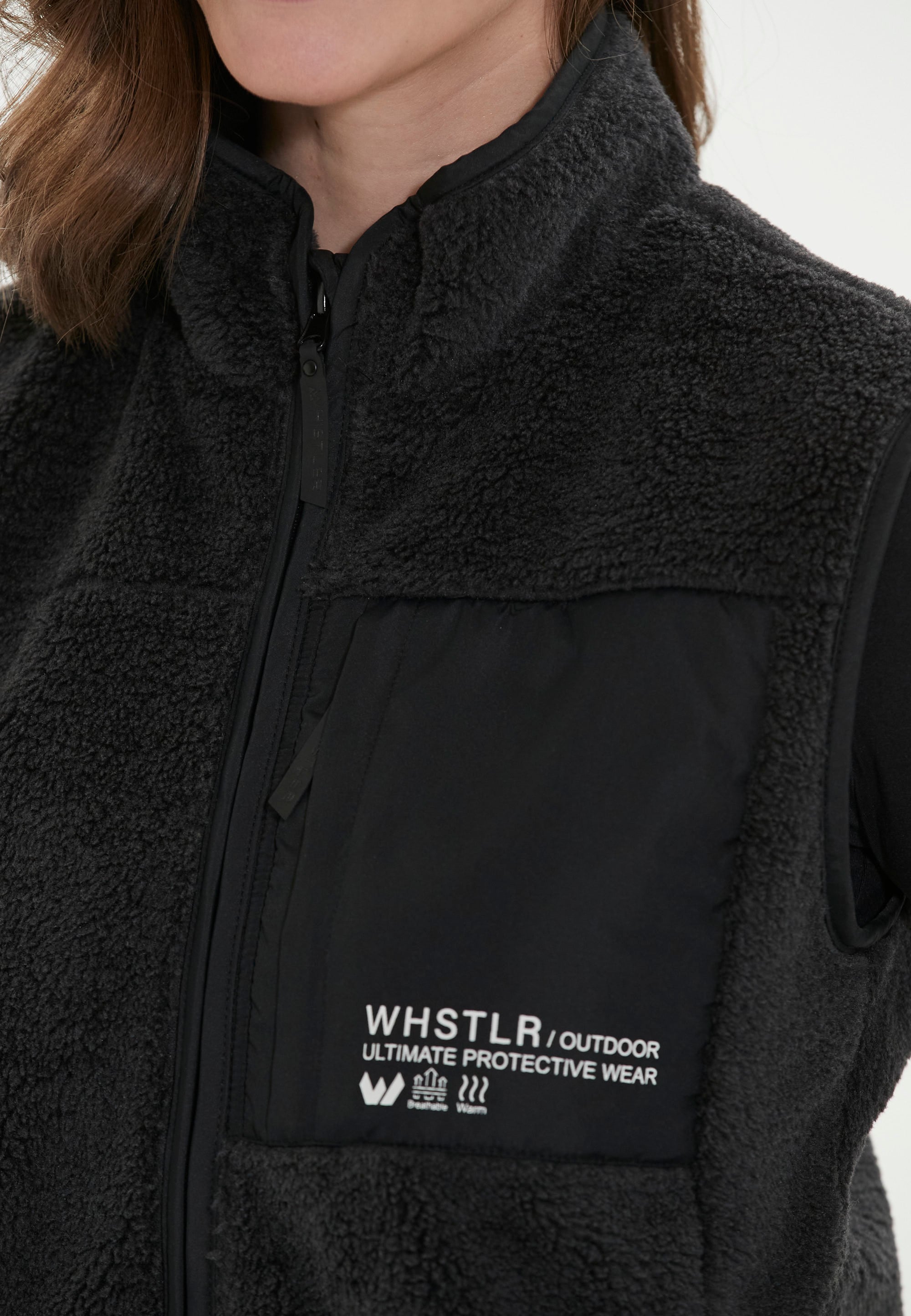 WHISTLER Softshellweste »Sprocket«, in atmungsaktiver und weicher Teddyfleece-Qualität