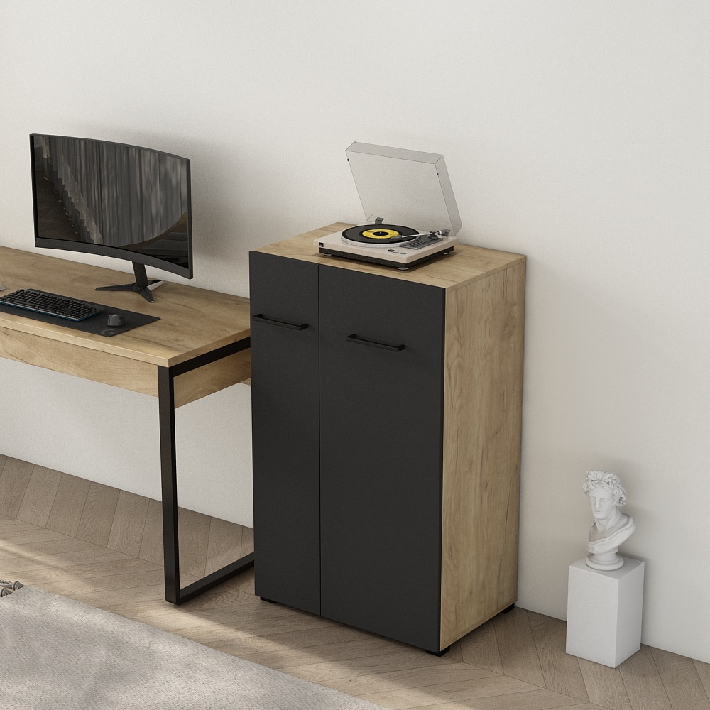 PLACES OF STYLE Aktenschrank »Moid; Mehrzweckschrank,« moderne Kommode mit viel Stauraum, Maße 64,5 x 41,5 x 106 cm