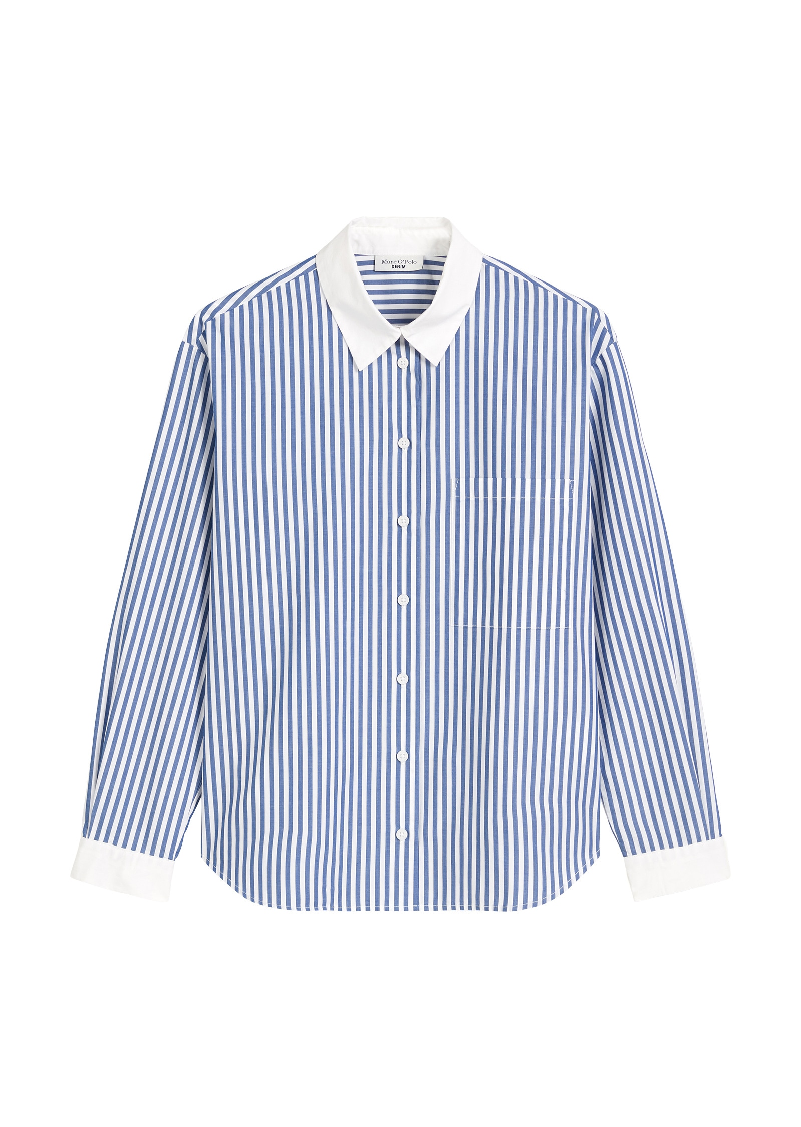 Marc O'Polo DENIM Langarmbluse »aus Papertouch Popeline«