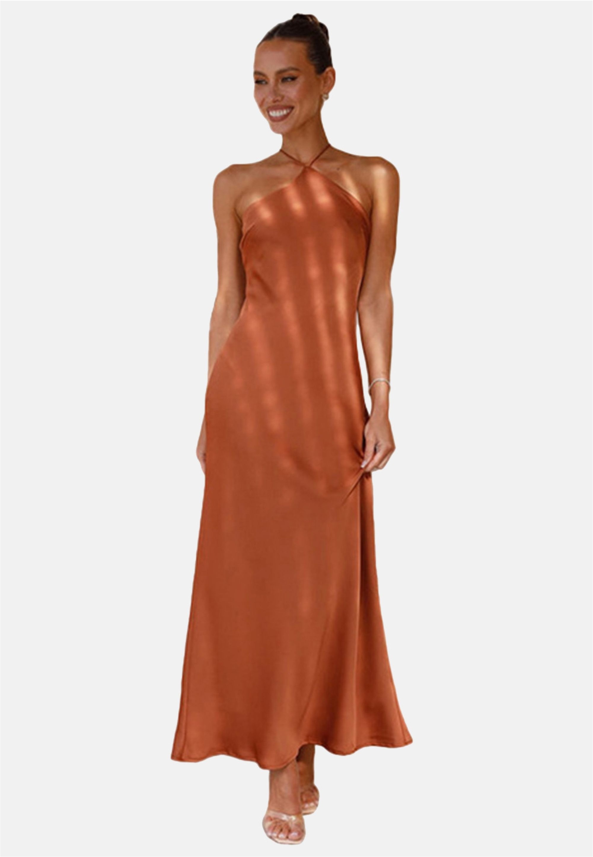 Moda Minx Jerseykleid »Kiki Long Dress«, mit angesagtem Neckholder-Design