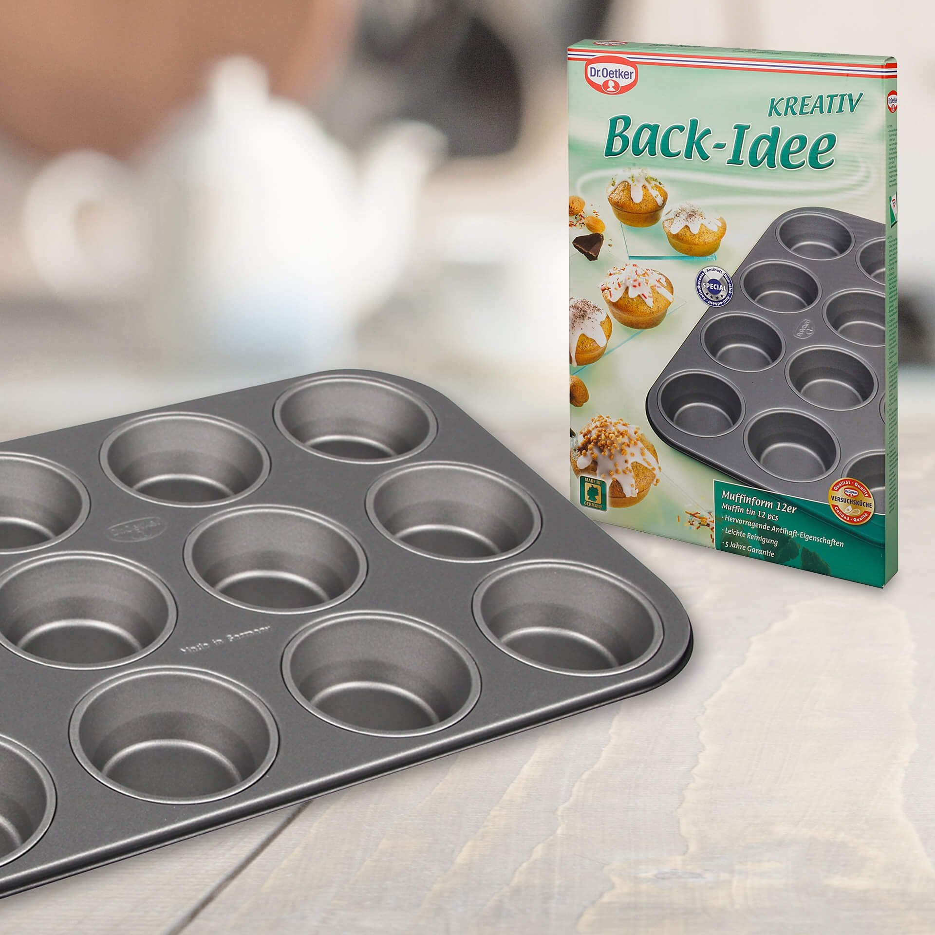Dr. Oetker Muffinform "Back-Idee, 12er Form, Muffinblech mit Antihaft-Besch günstig online kaufen