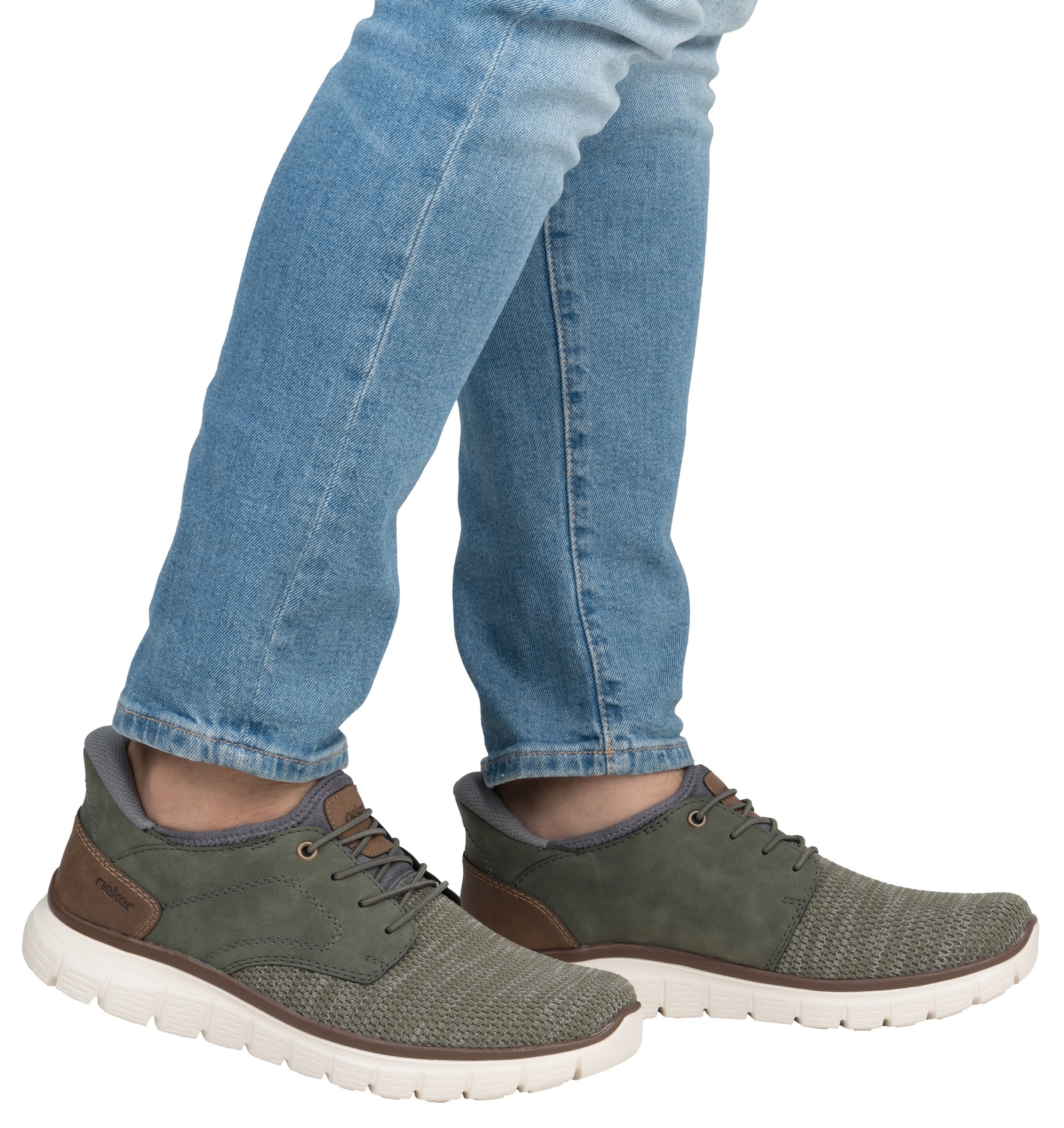 Rieker Slip-On Sneaker, Freizeitschuh, Halbschuh, Schlupfschuh, gepolsterter Fersenabschluss