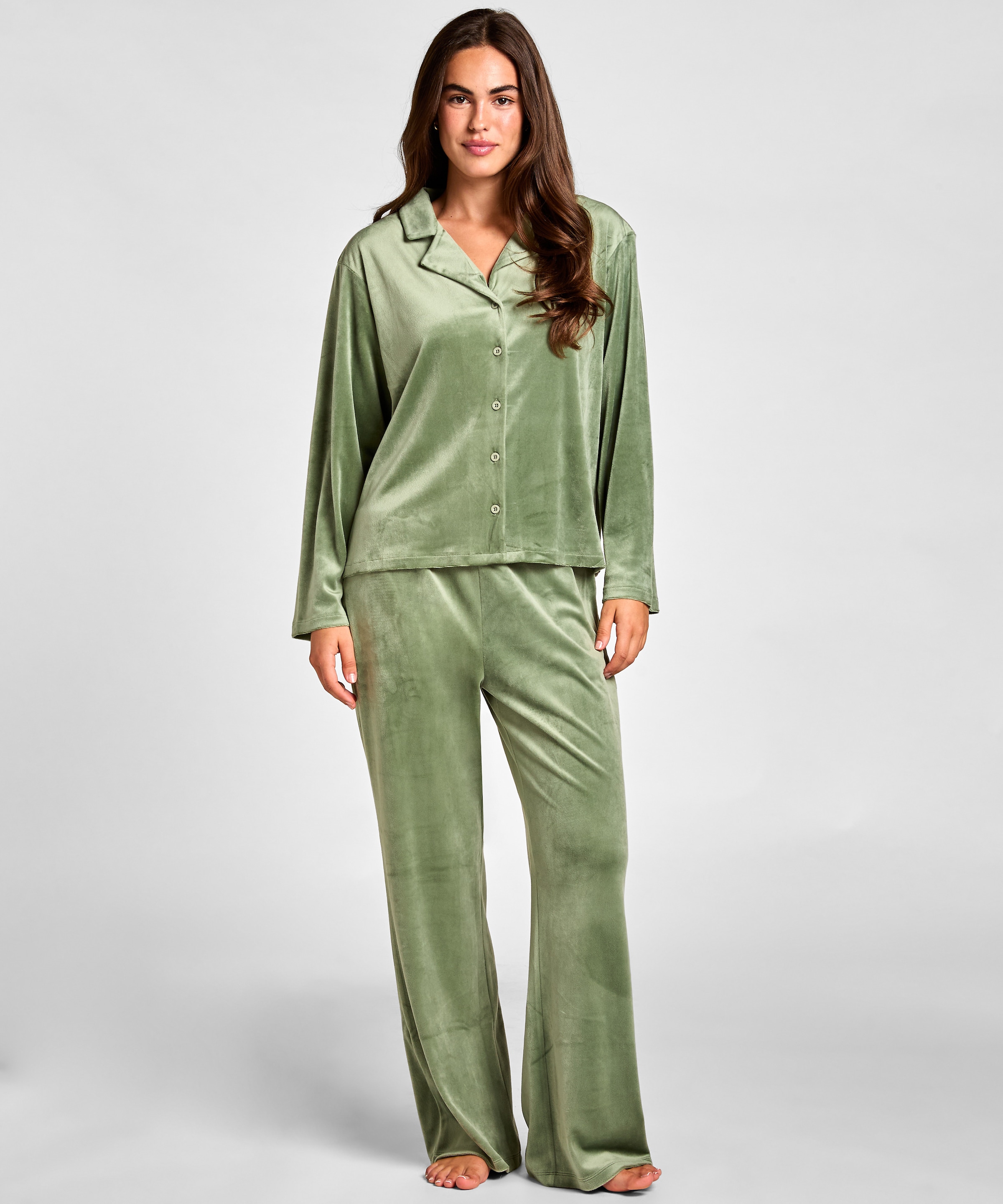 Hunkemöller Pyjama »Velour Jacket«