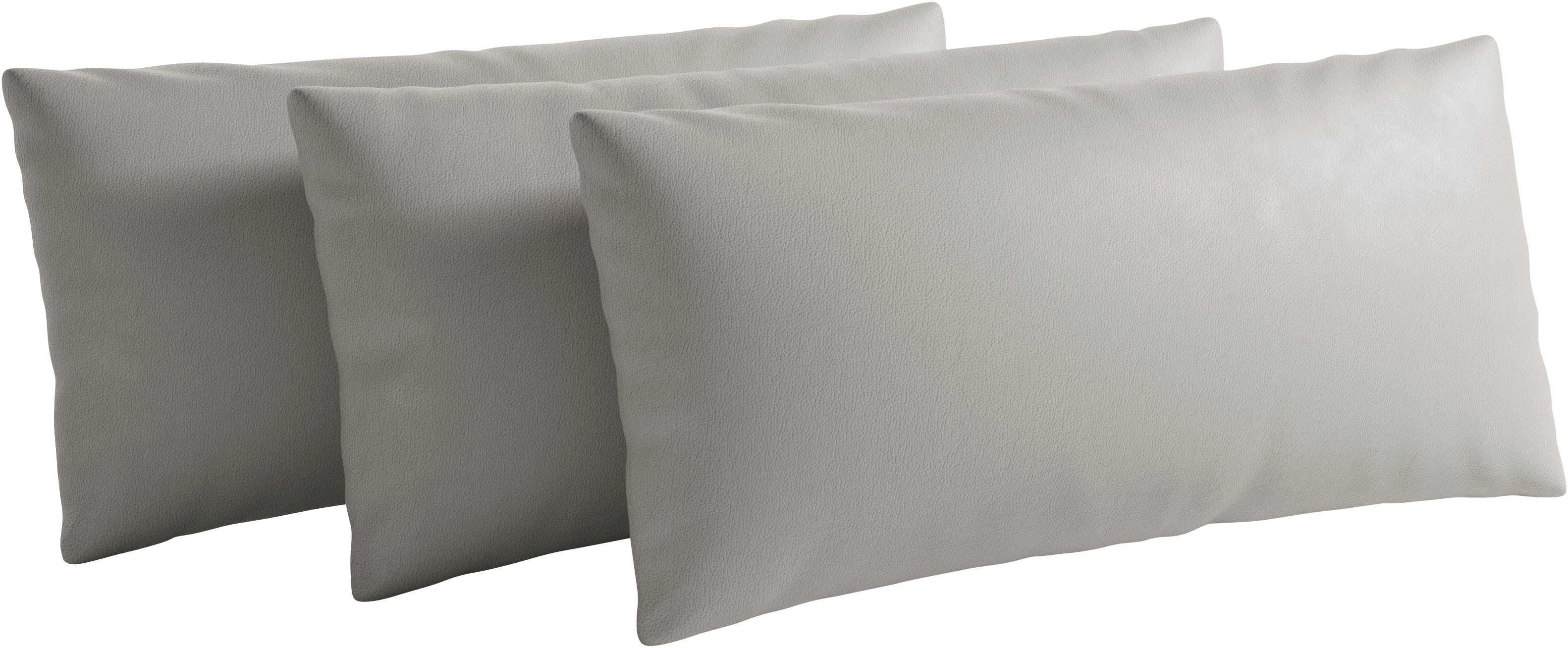 sit&more Sofakissen "Vanity Leder, 3er Set, B: 60 cm"