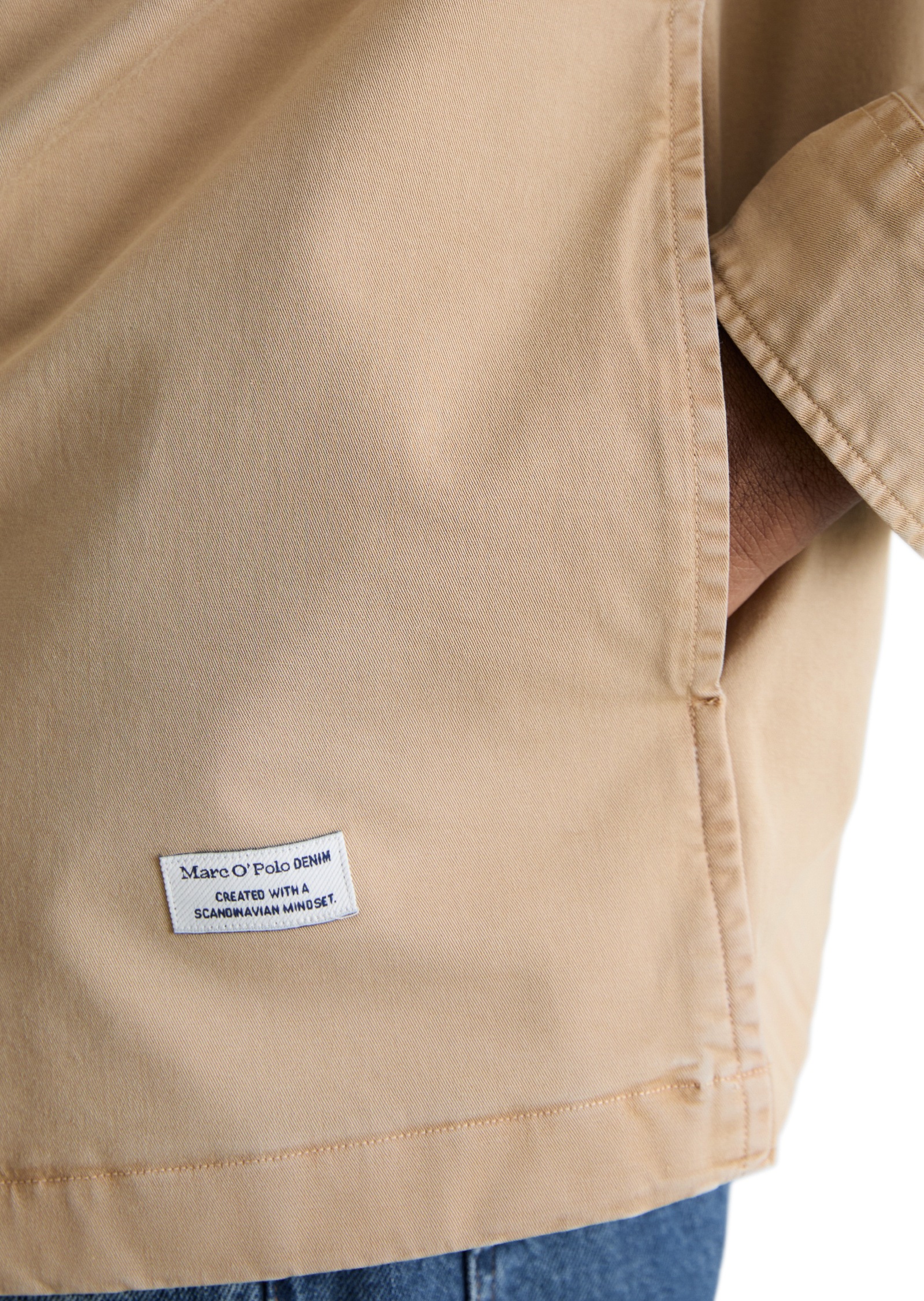 Marc O'Polo DENIM Kurzjacke »aus robustem Bio-Baumwoll-Mix« ohne Kapuze