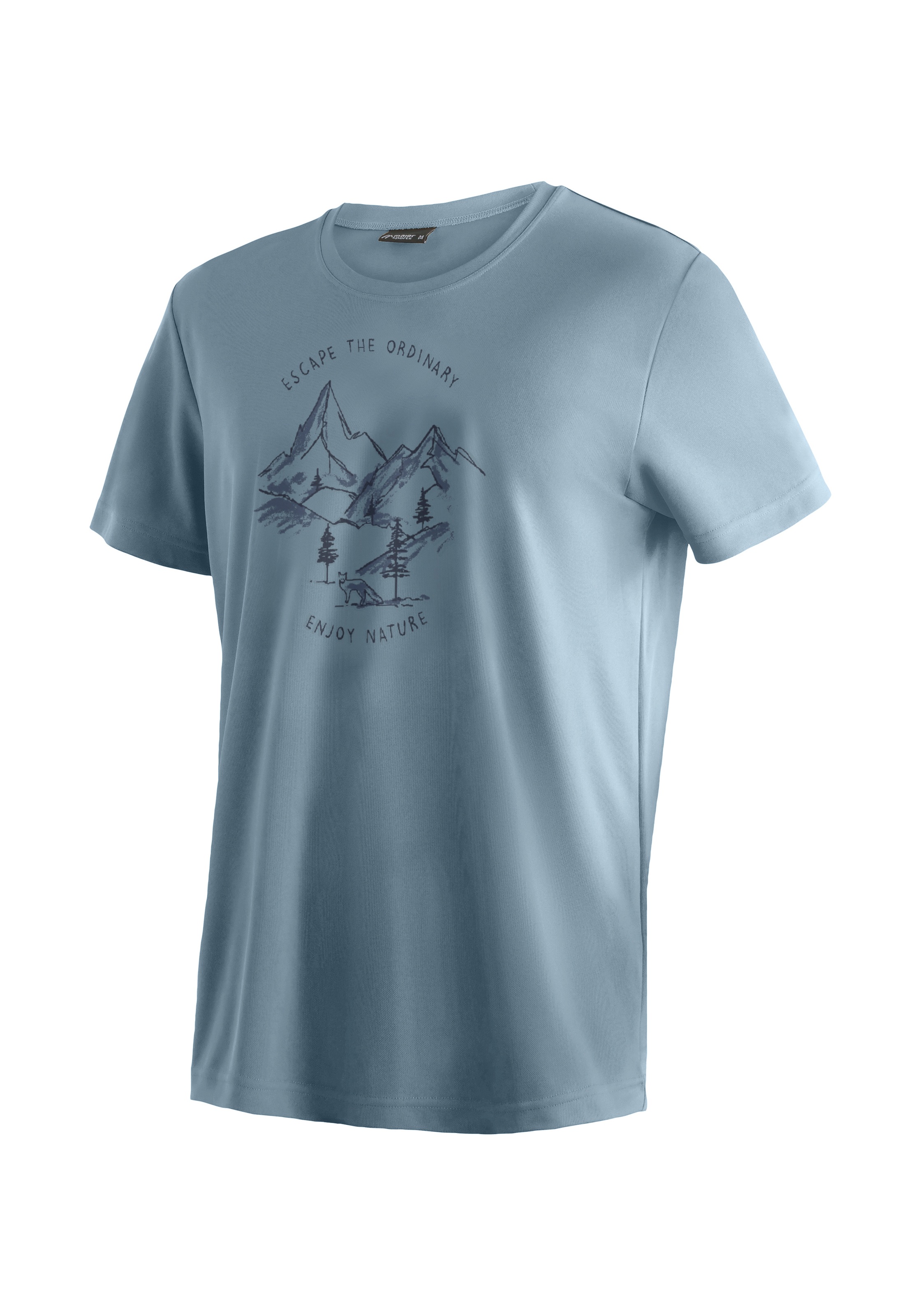 Maier Sports T-Shirt "Dieter Print" Herren Kurzarmshirt, leichtes Sommer Fu günstig online kaufen