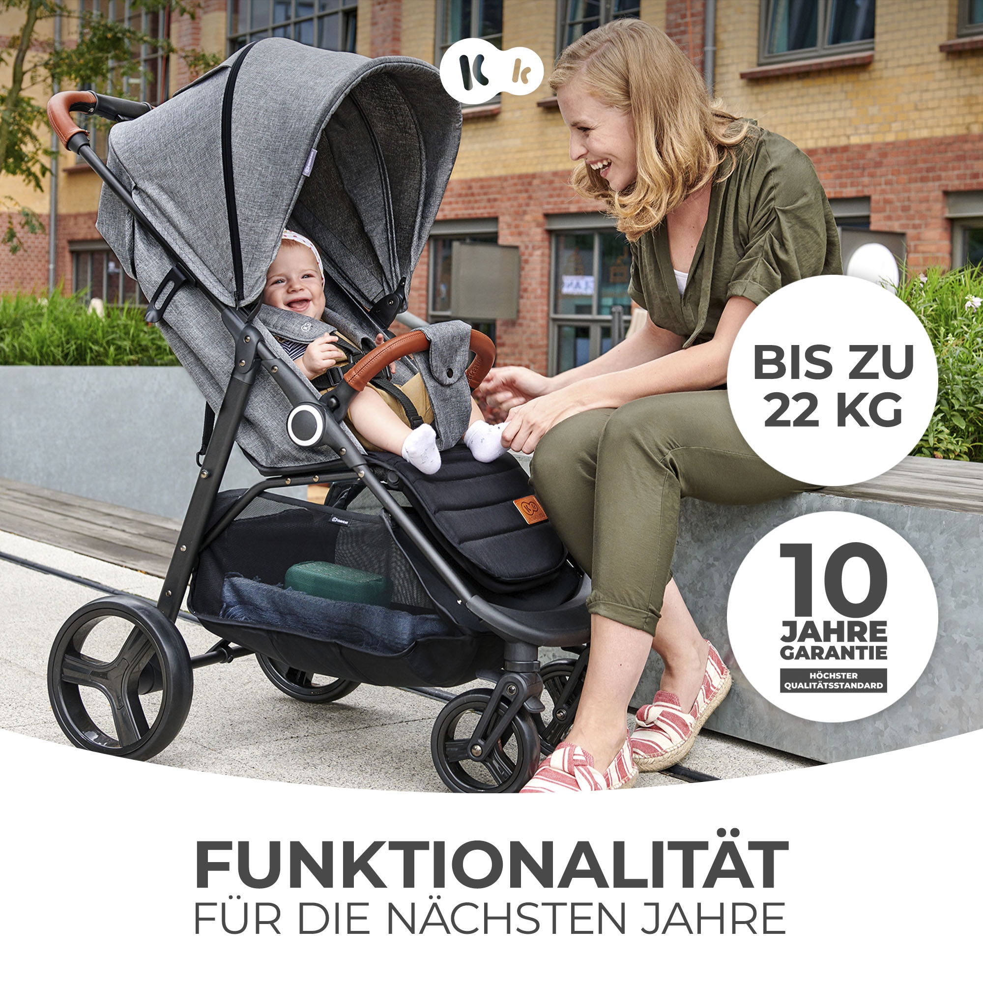 Kinderkraft Kinder-Buggy »GRANDE PLUS«, 22 kg