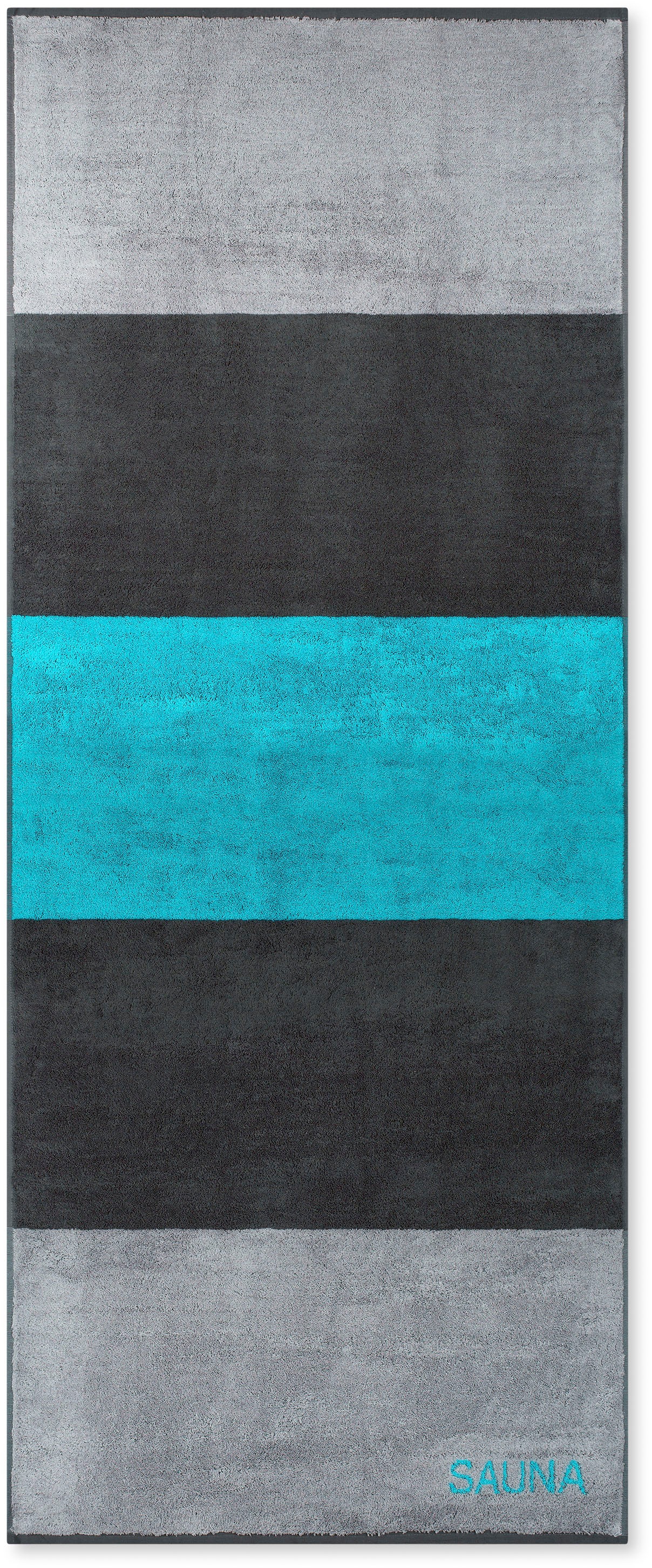 ROSS Saunatuch »breiter Querstreifen SAUNA« aus feinster Baumwolle