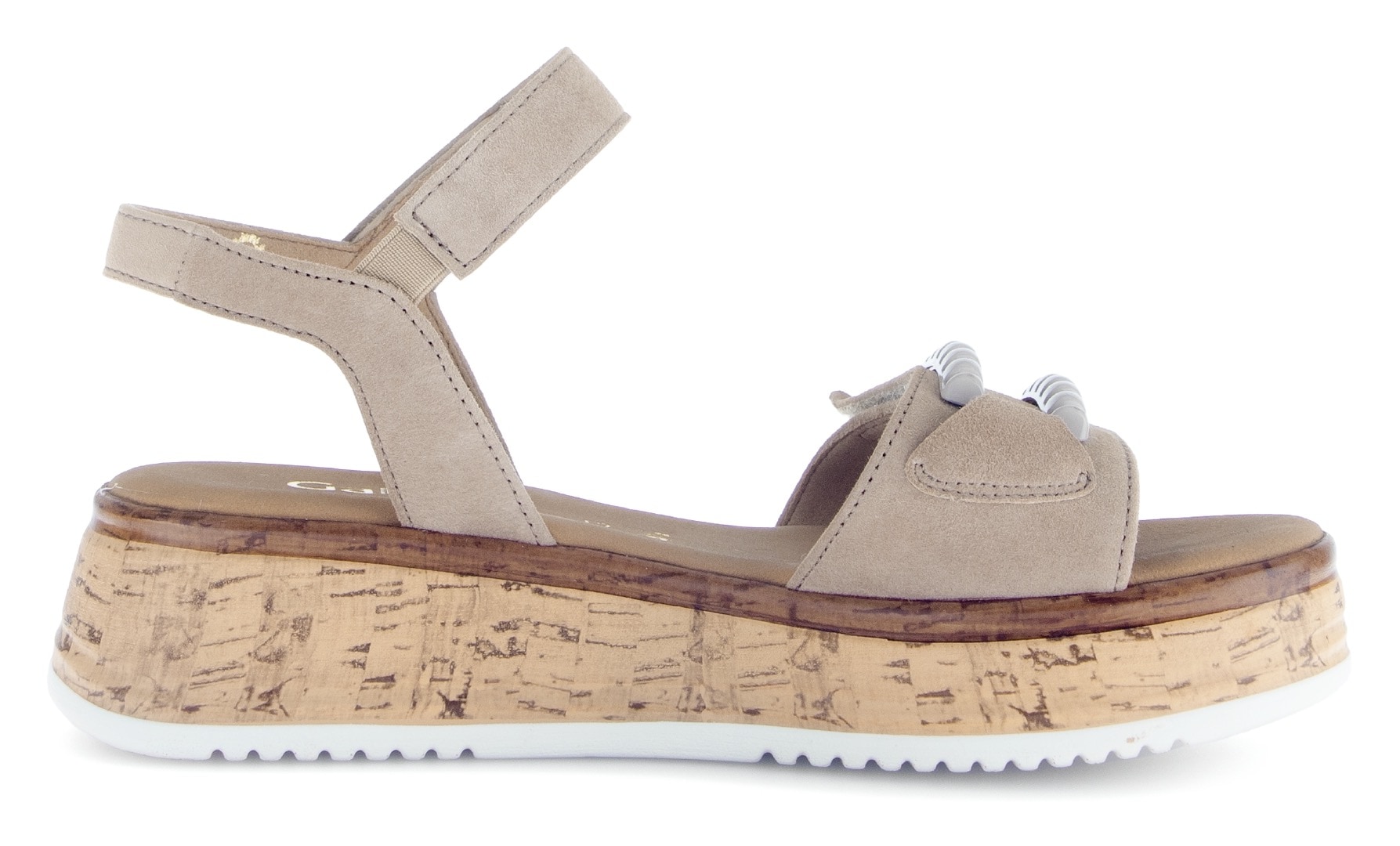 Gabor Sandalette »RHODOS«, Sommerschuh, Riemchensandale mit zwei Klettverschlüssen, G-Weite