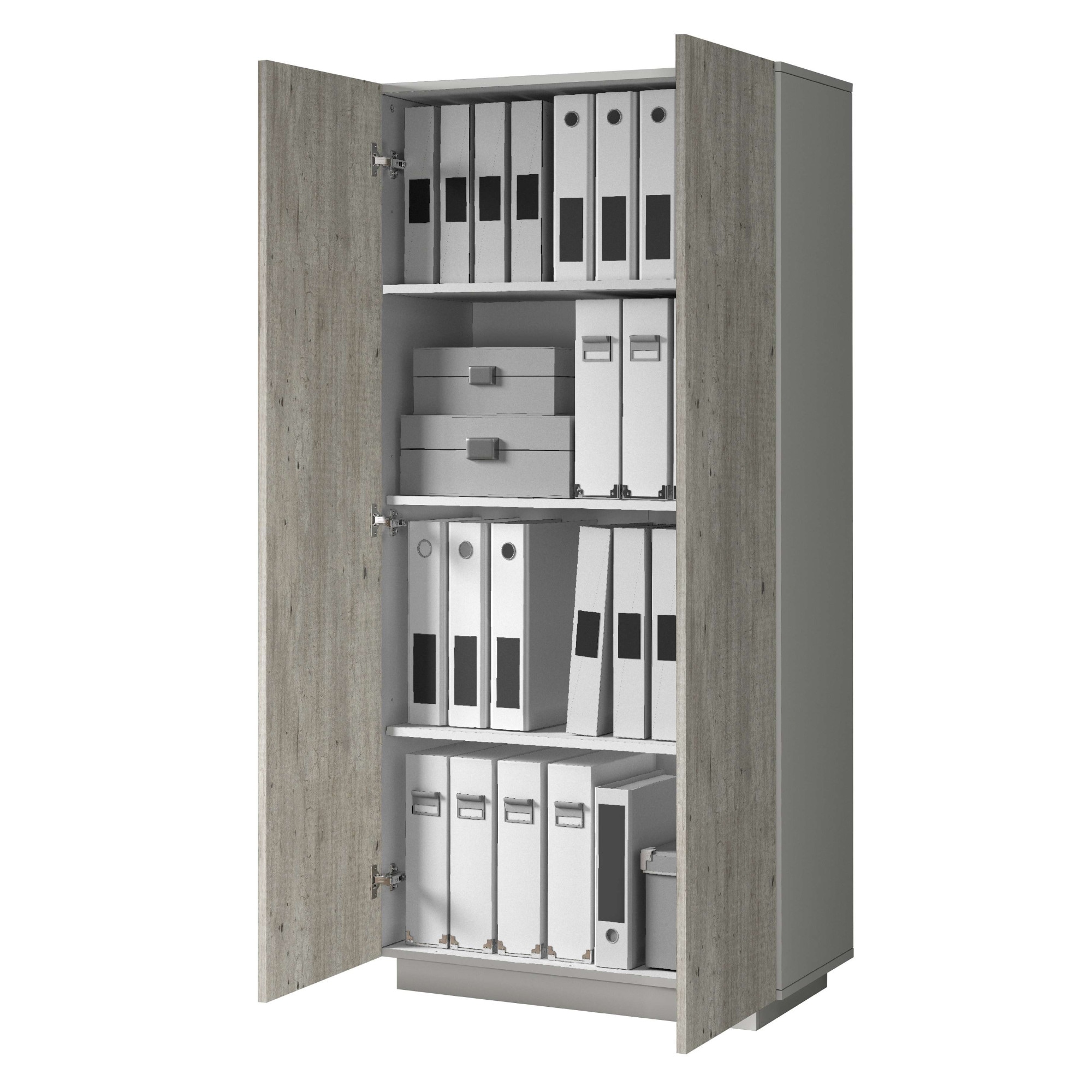 INOSIGN Aktenschrank »Coro, Mehrzweckschrank, Büroschrank mit 2 Türen«, & verstellbare Einlegeböden, Höhe 86 oder 166 cm, Made in Italy