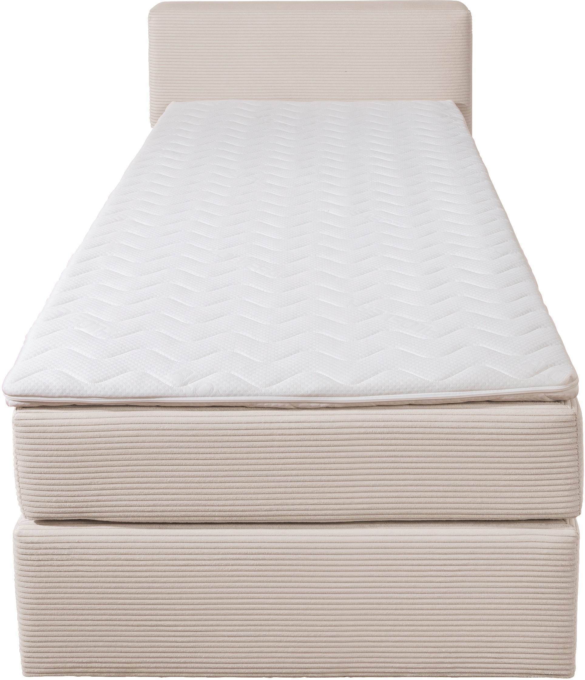 Thumbnail - andas Boxspringbett "Åby", In Cord Bezug, wahlweise mit und ohne Matrazte erhältlich