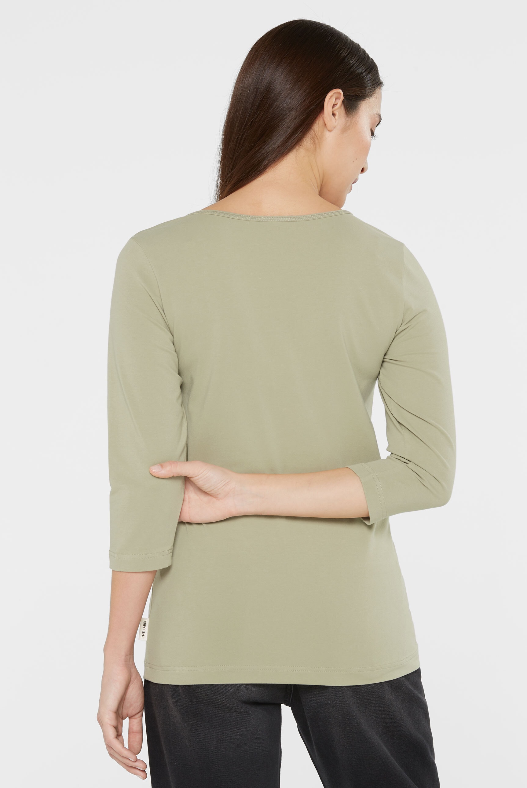SENSES.THE LABEL Rundhalsshirt, mit Elasthan-Anteil
