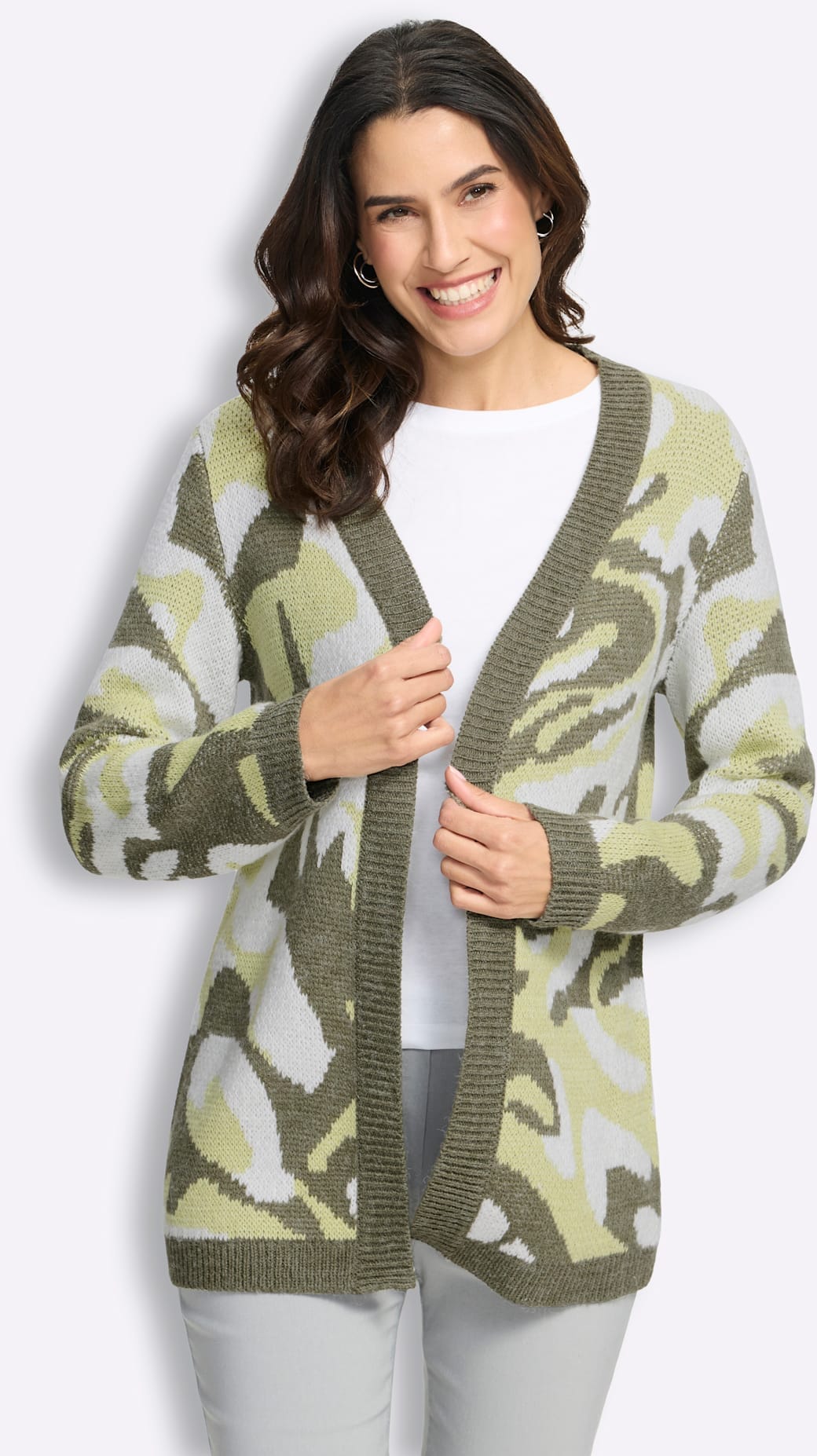 Inspirationen Jacquardstrickjacke
