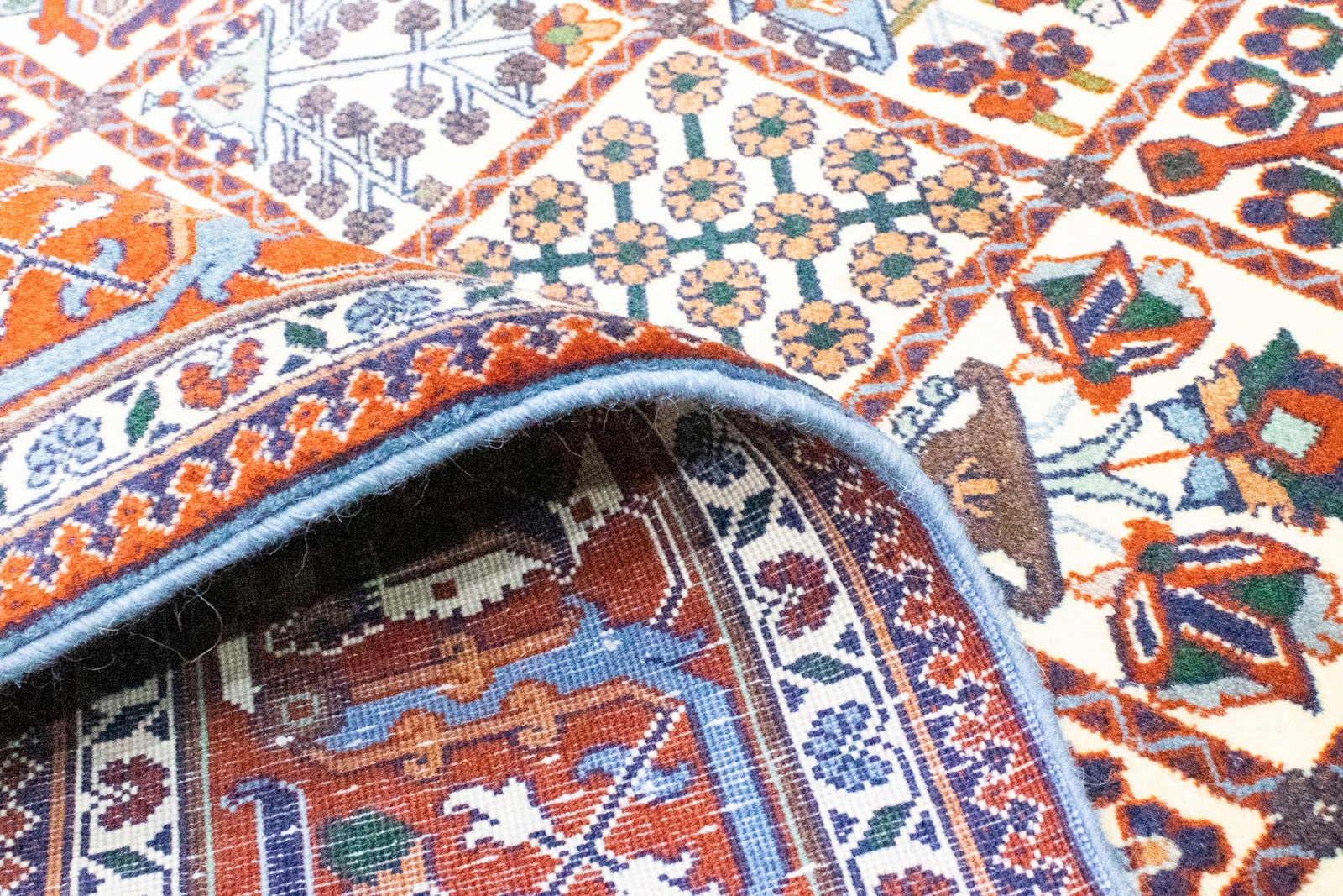 morgenland Wollteppich »Meymeh Teppich handgeknüpft beige«, rechteckig, handgeknüpft