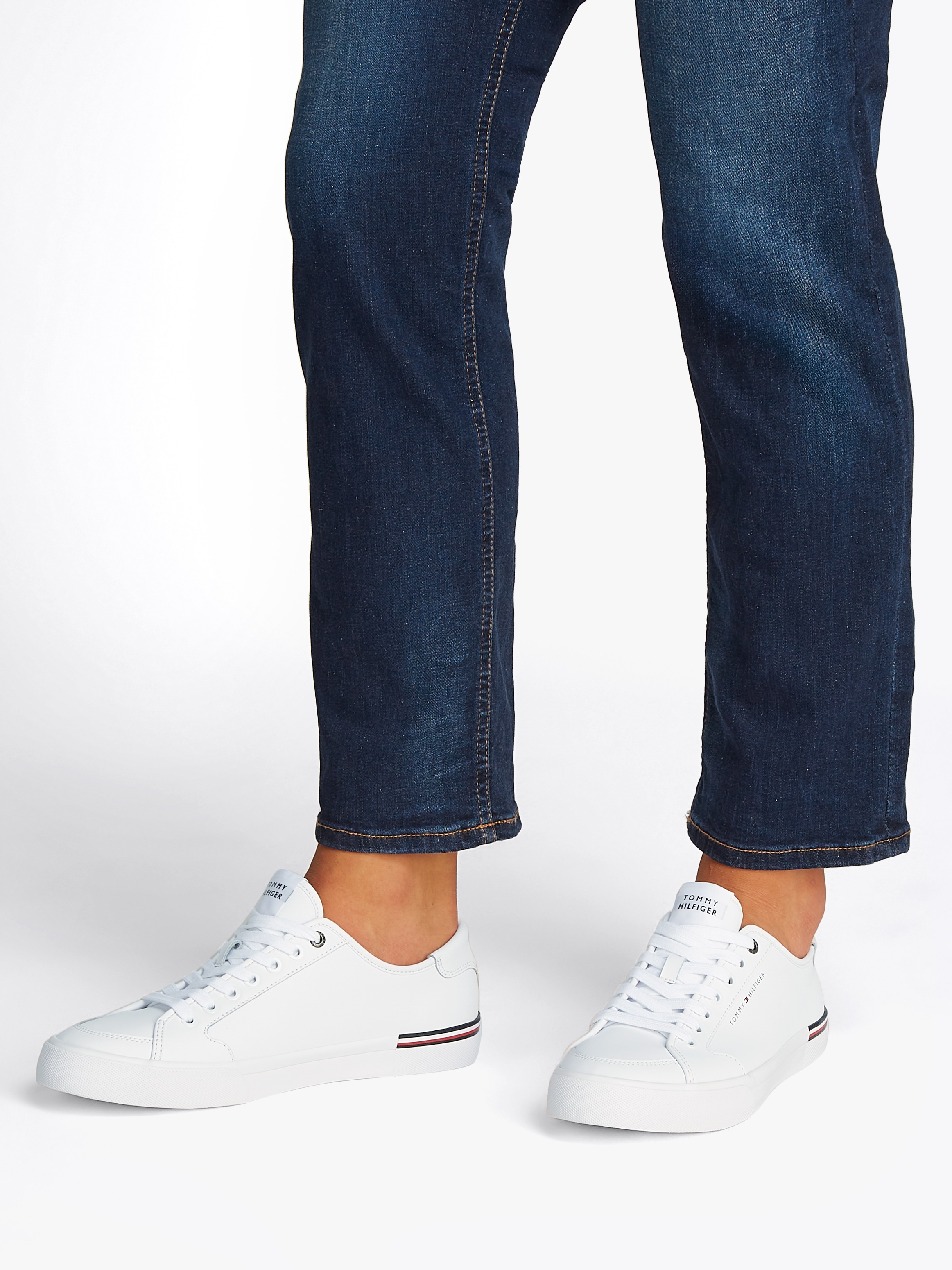 Tommy Hilfiger Sneaker "CORE CORPORATE VULC LEATHER", Freizeitschuh, Halbsc günstig online kaufen