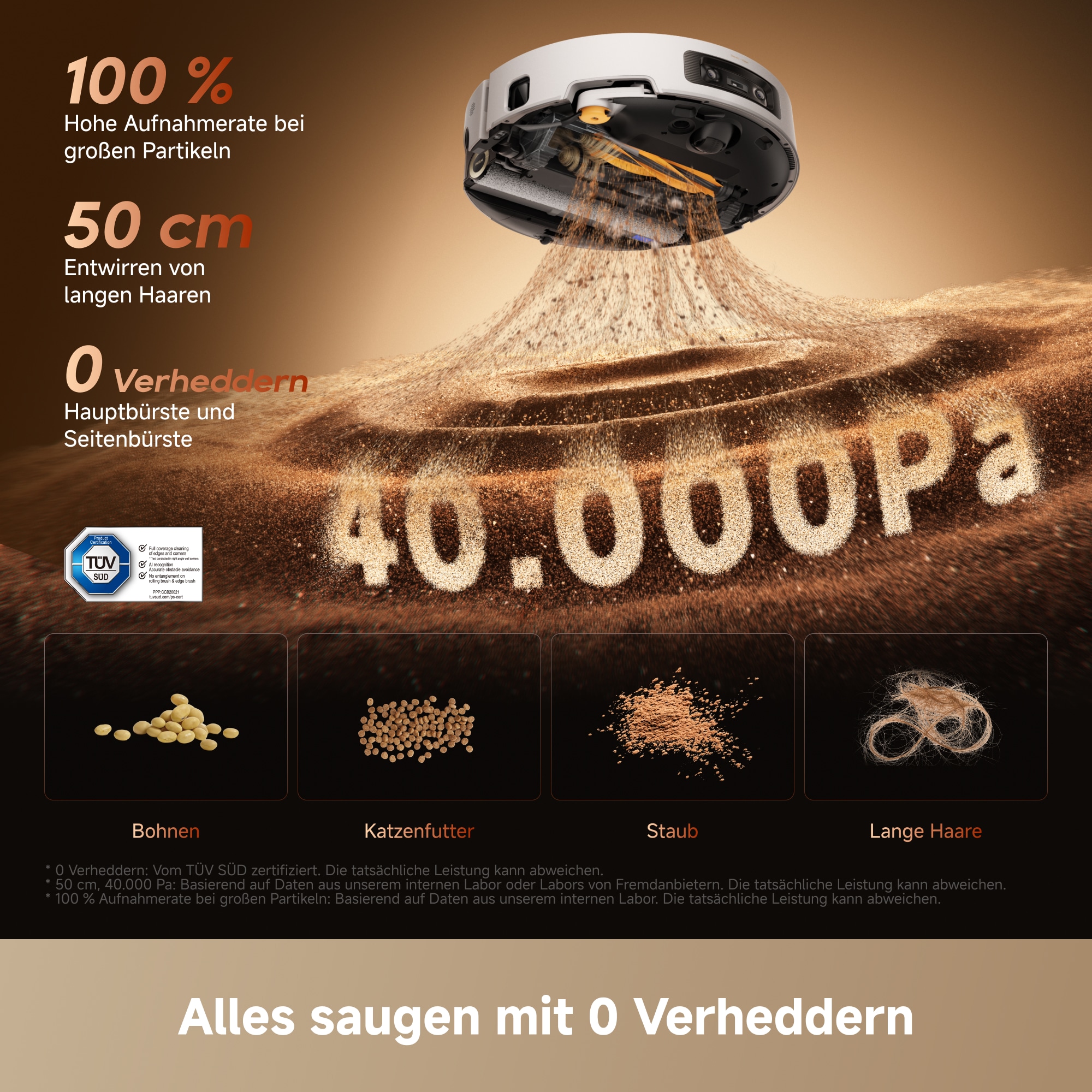 Dreame Nass-Trocken-Saugroboter »Aqua20 Pro Ultra Roller X Complete White« Vollautomatische Absaugstation, App-Steuerung