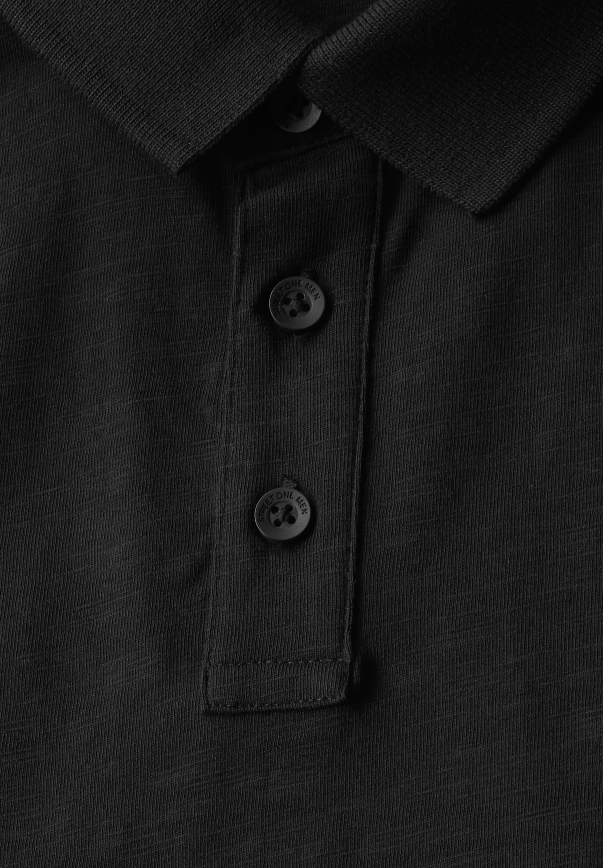 STREET ONE MEN Poloshirt, aus reiner Baumwolle