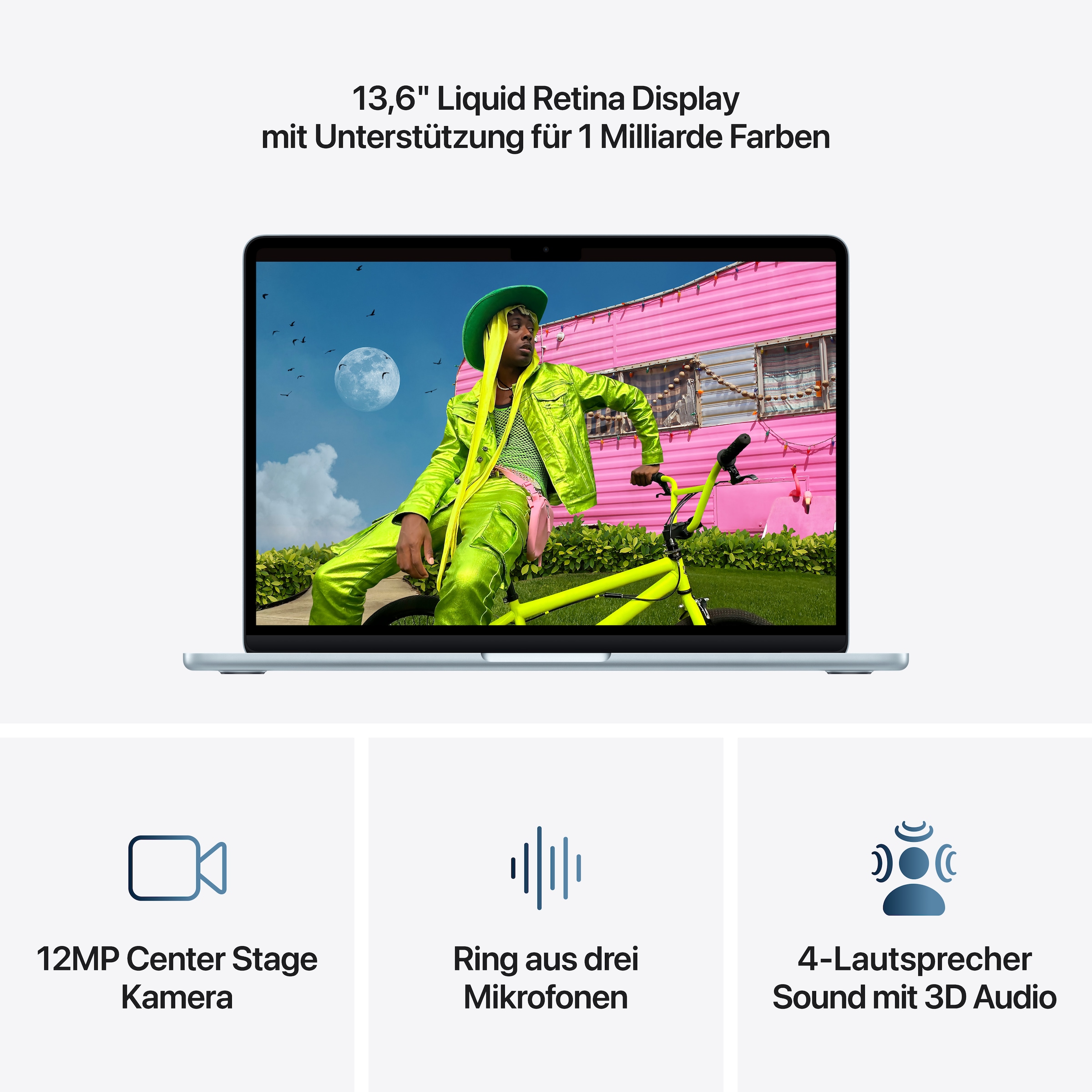 Apple Notebook »MacBook Air 13" CTO« 34,46 cm / 13,6 ″ Apple M5 10-Core GPU 512 GB SSD