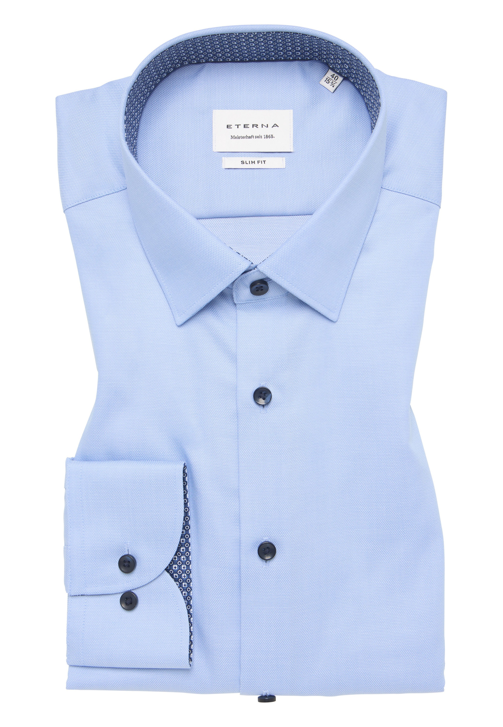 Eterna Langarmhemd »SLIM FIT«, NON IRON (bügelfrei)