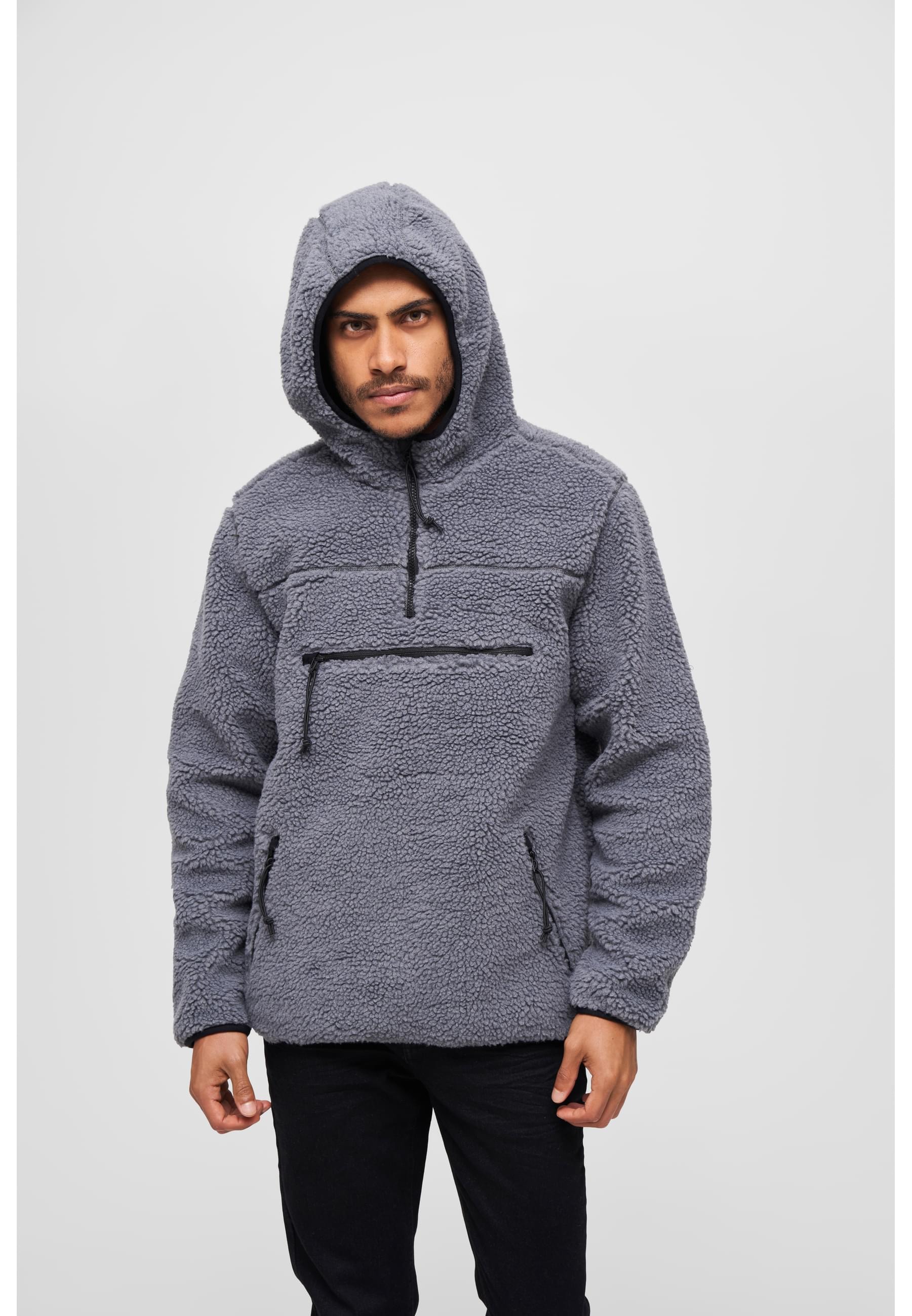 Brandit Anorak »Brandit Herren Teddyfleece Worker Pullover«, (1 St.), mit Kapuze