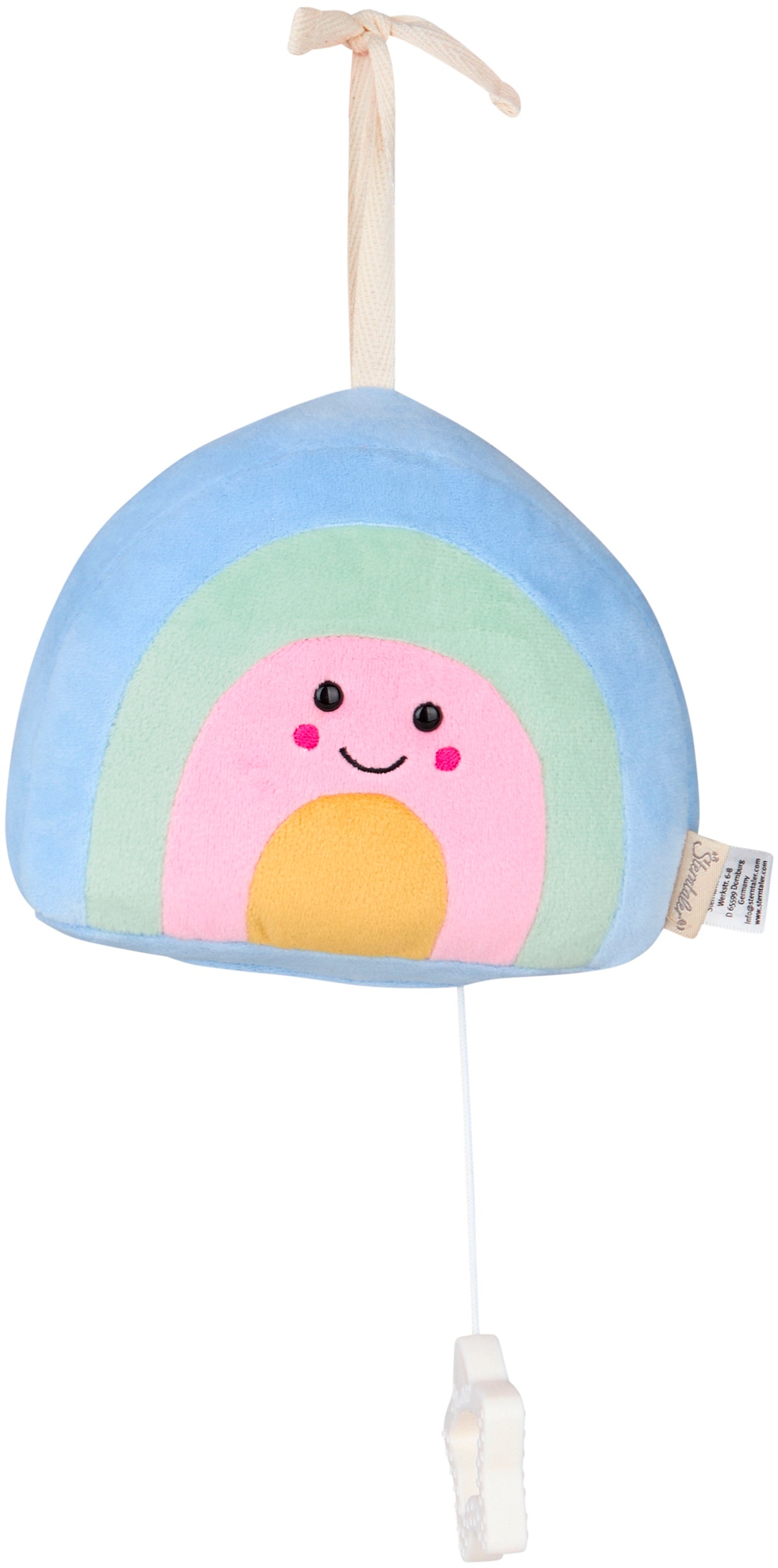STERNTALER Kinder Spieluhr "Regenbogen, M", bunt, Plüsch, B:16cm H:14cm T:5cm, Spieluhren
