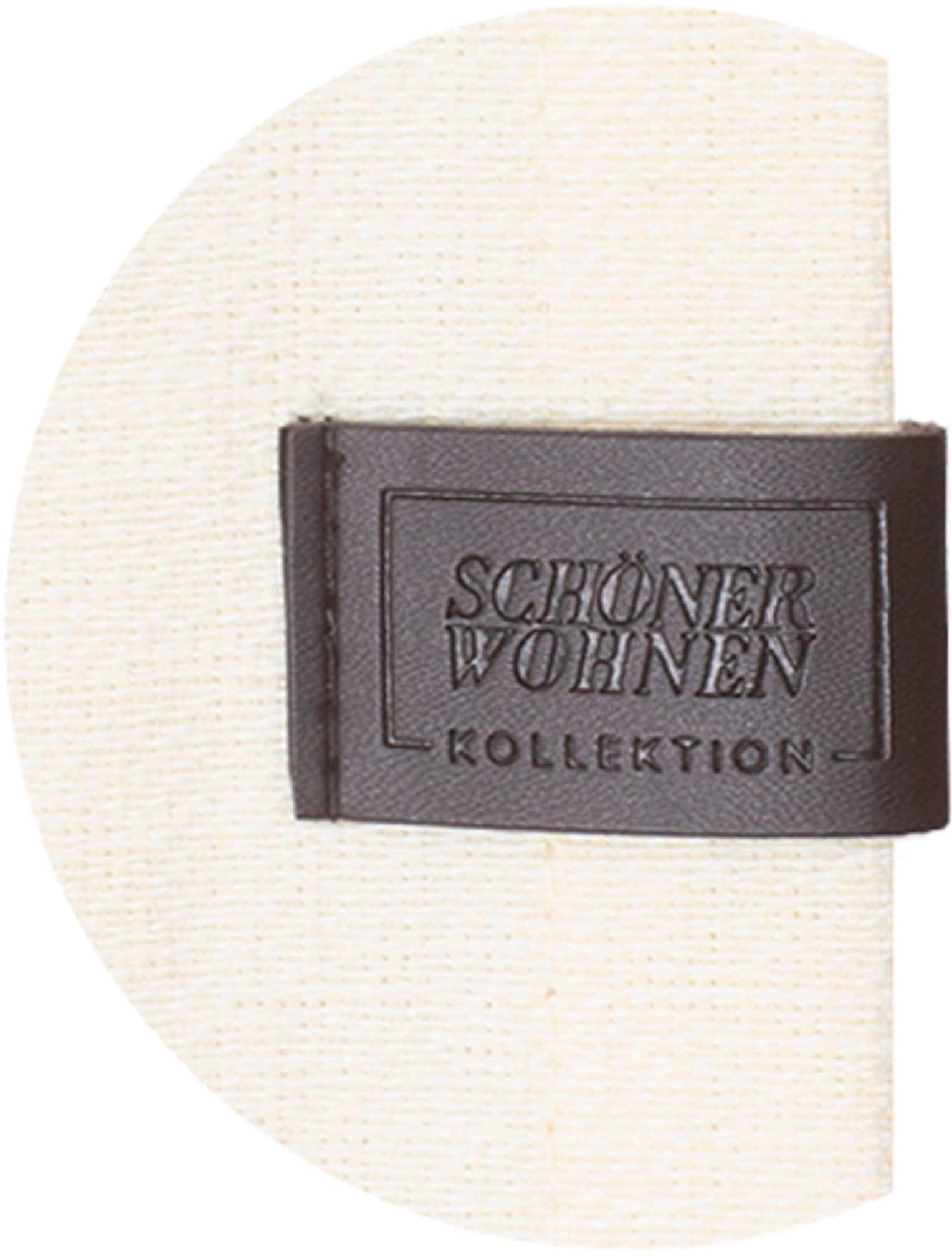 SCHÖNER WOHNEN-Kollektion Vorhang »Solo«, (1 St.), mit Lederapplikation
