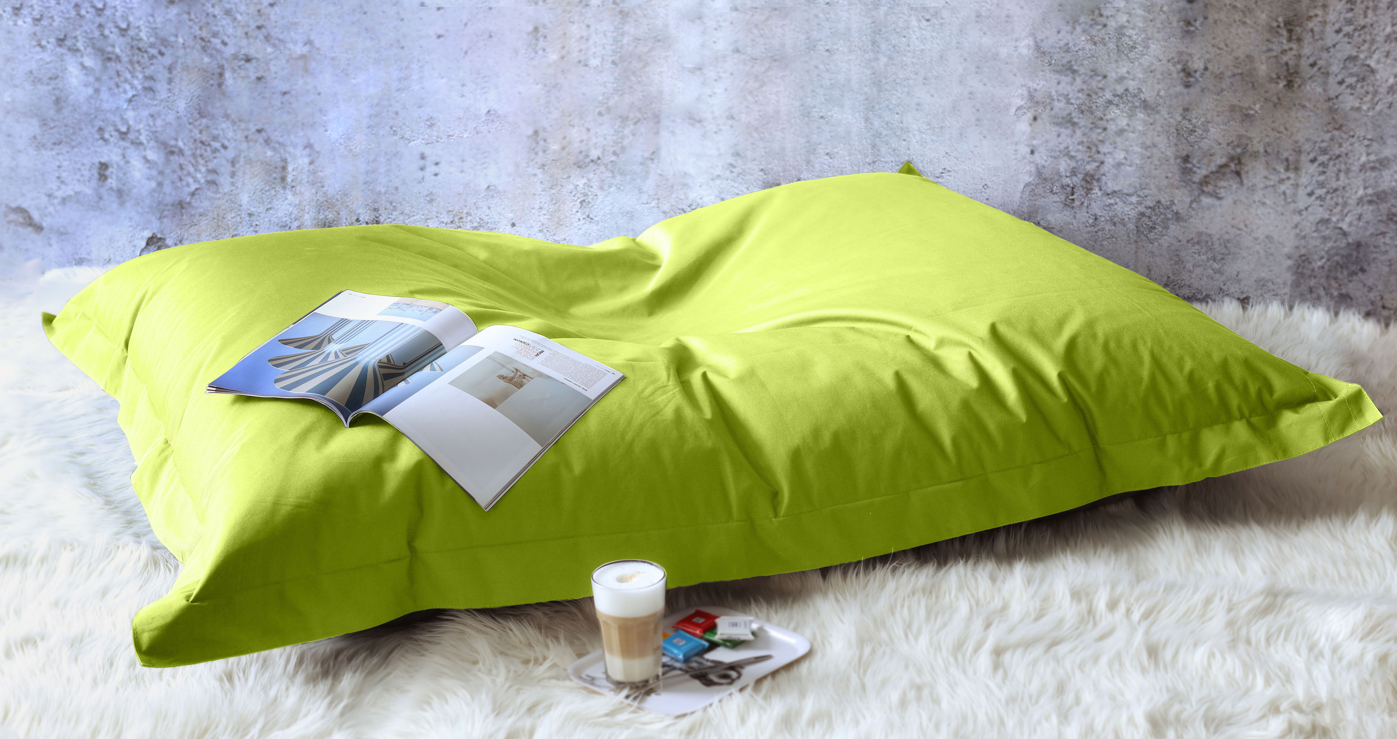 KiNZLER Sitzsack "XXL Outdoorfähig" 1 Stk. tlg. Uni Farben, Outdoor geeignet, ideal im Wohnzimmer & Kinderzimmer