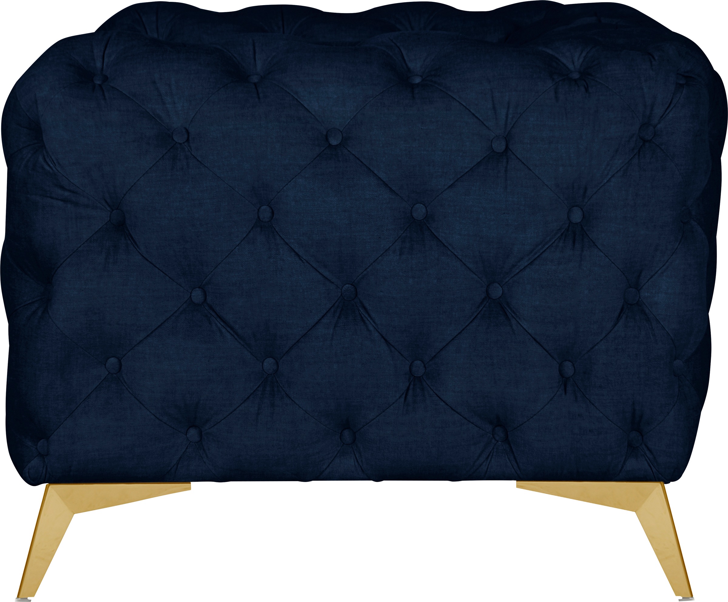 Chesterfield-Sessel HOME AFFAIRE "Glynis Sessel", blau (deep ocean), B:125cm H:75cm T:97cm, Struktur (100% Polyester);Samtoptik (100% Polyester), Sessel, aufwändige Knopfheftung, moderne Chesterfield Optik, Fußfarbe wählbar 9