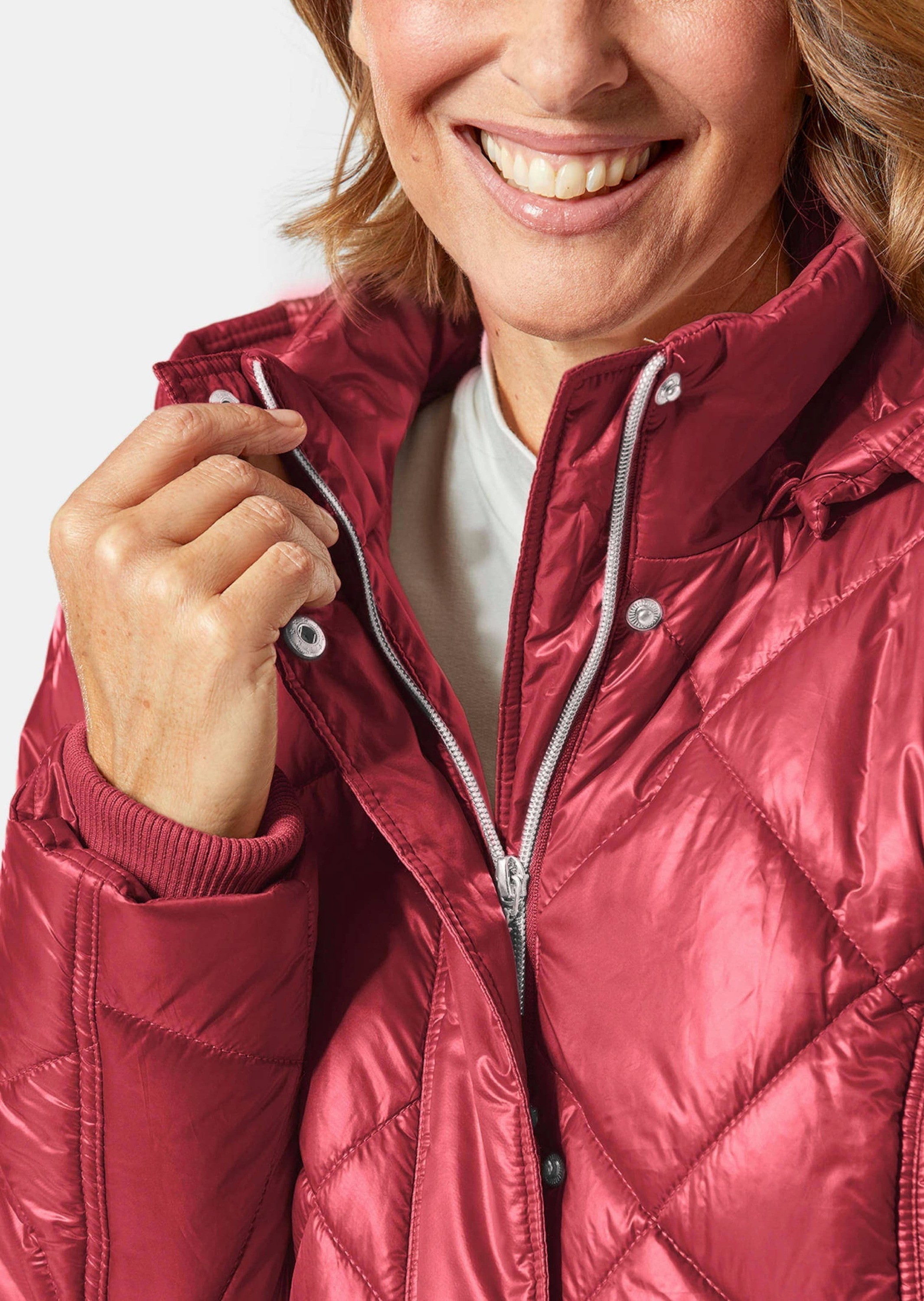 GOLDNER Steppjacke »Longsteppjacke Longsteppjacke mit hübschem Innenfutter«
