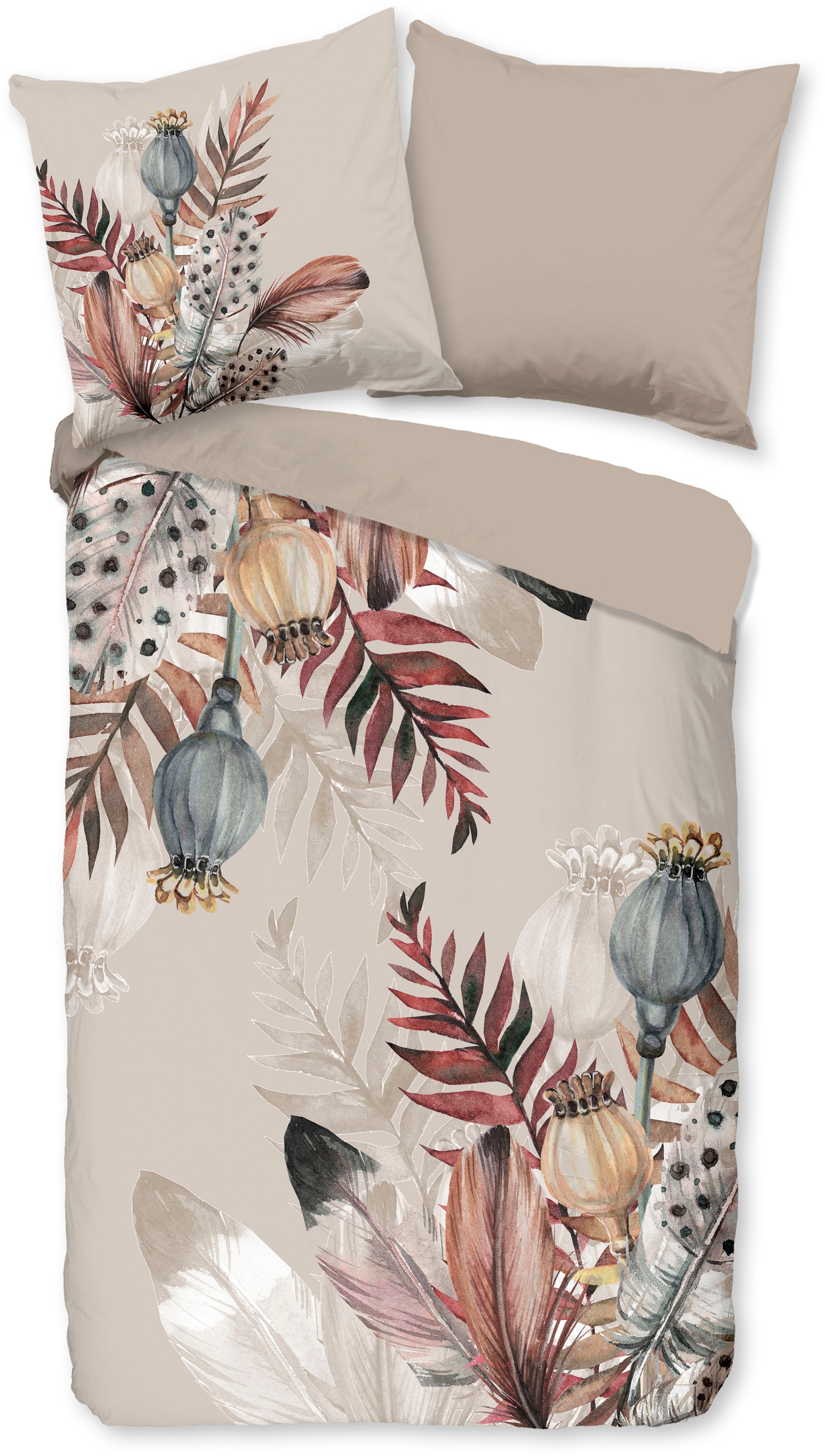 PURE luxury collection Wendebettwäsche "Famm" 2 Stk. tlg. Mikrofaser, 135x2 günstig online kaufen