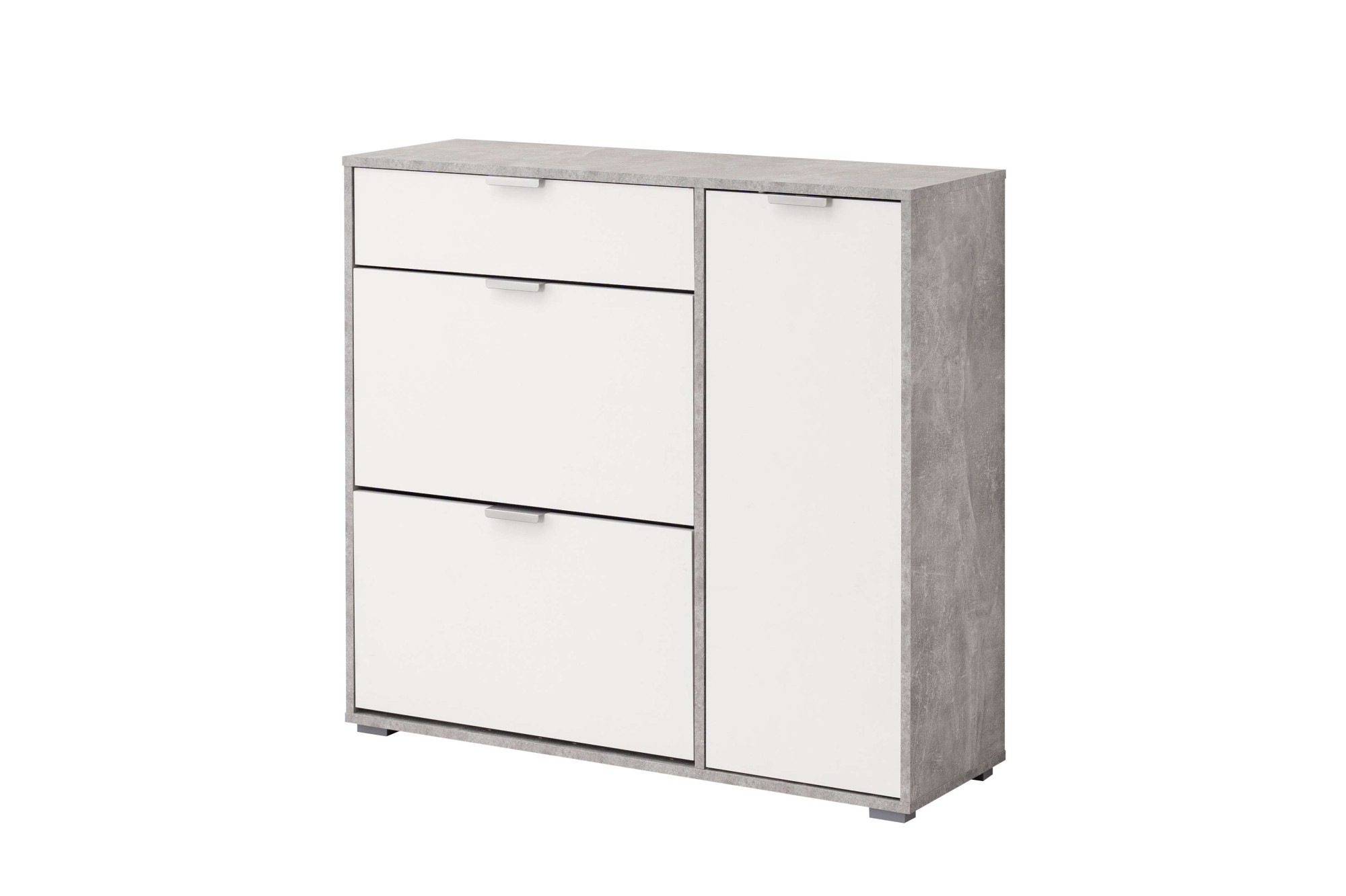 INOSIGN Schuhschrank »Arco 2, Schuhkommode, Schuhregal, Breite 102 cm«, 2 Klappen mit Doppelschuhtrommeln, mit Schublade, in modernen Farben